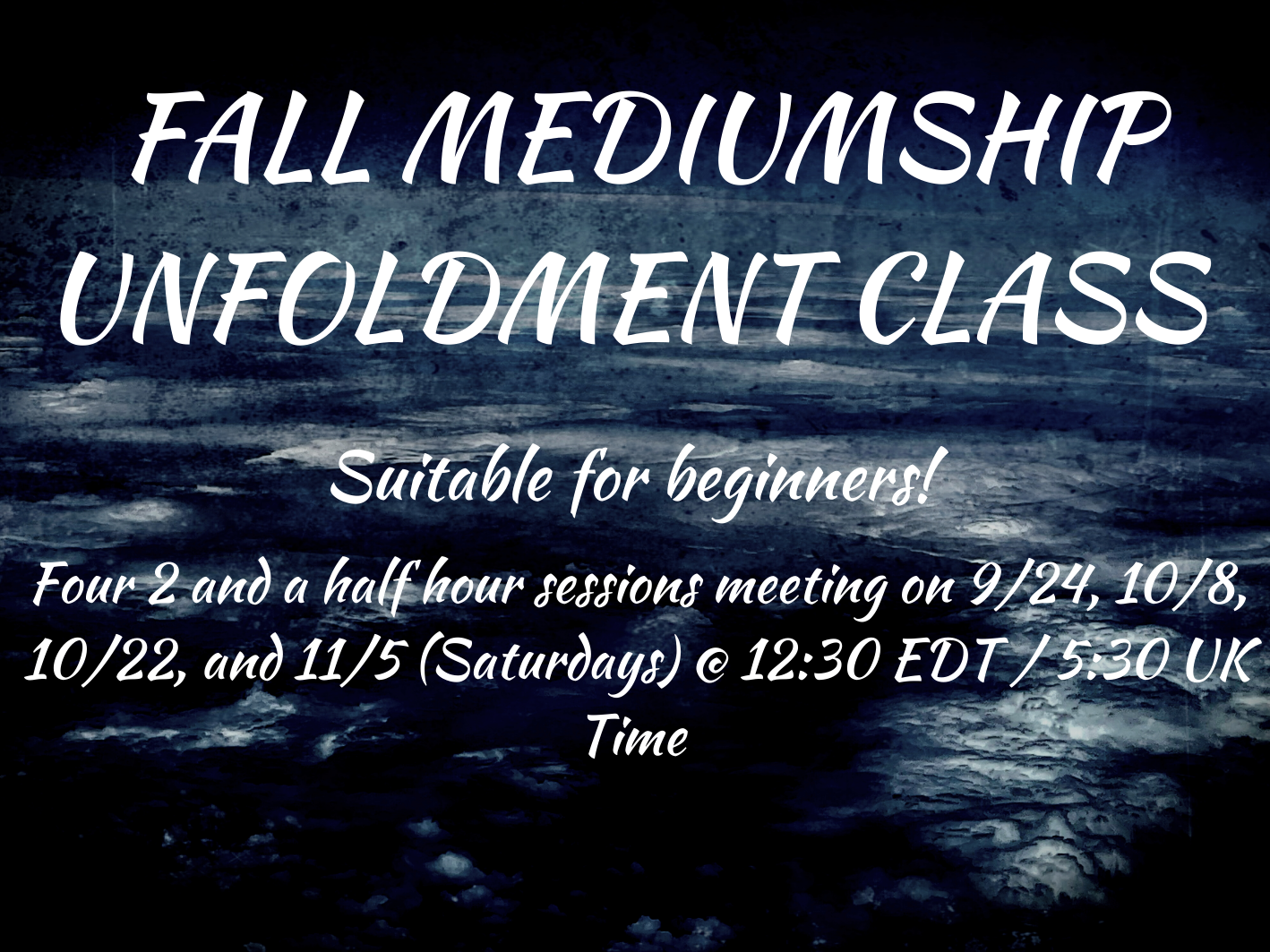 Events & Classes — Josef Siegle Spiritualist Medium, Healer, and Mentor