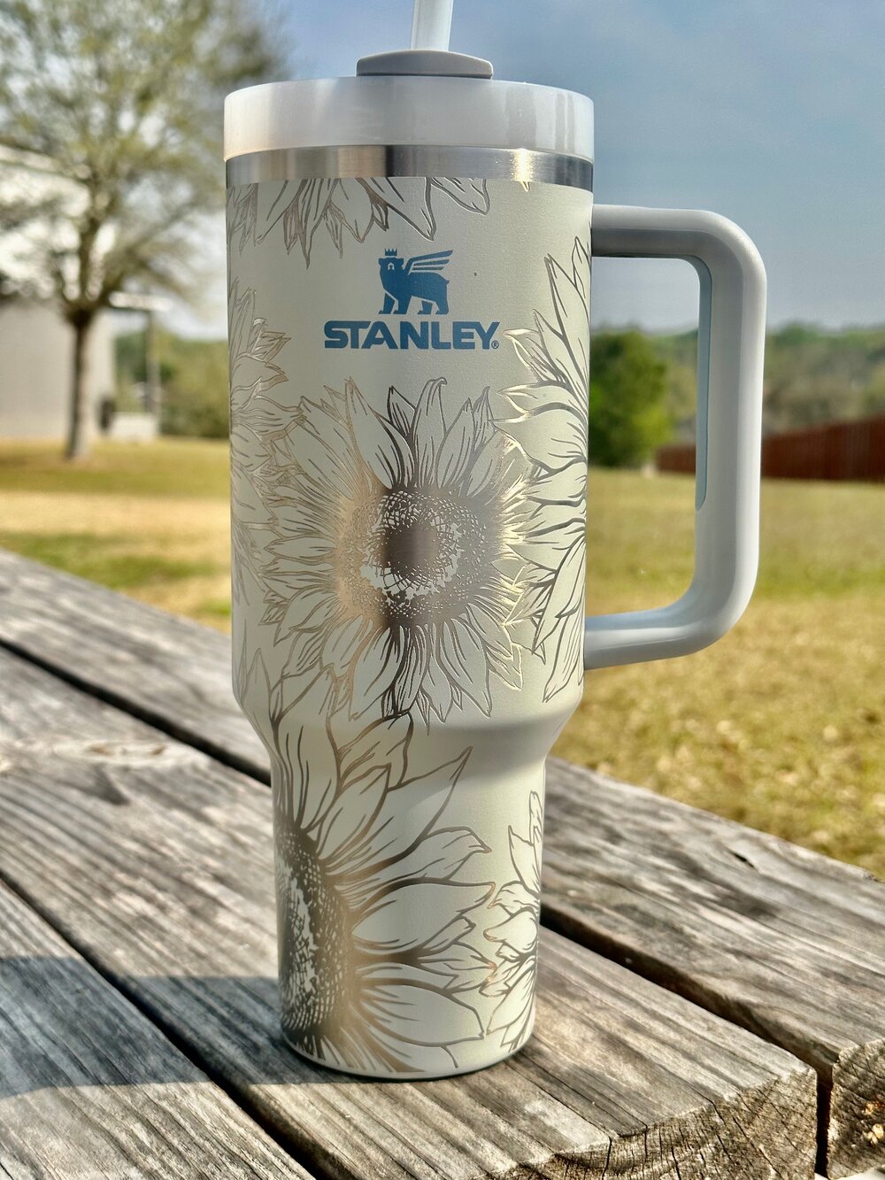 Wildflower Stanley, FREE KEYCHAIN, 40 Oz Tumbler, Engraved Stanley, Full  Wrap, Sunflower Stanley, Flowers Stanley 