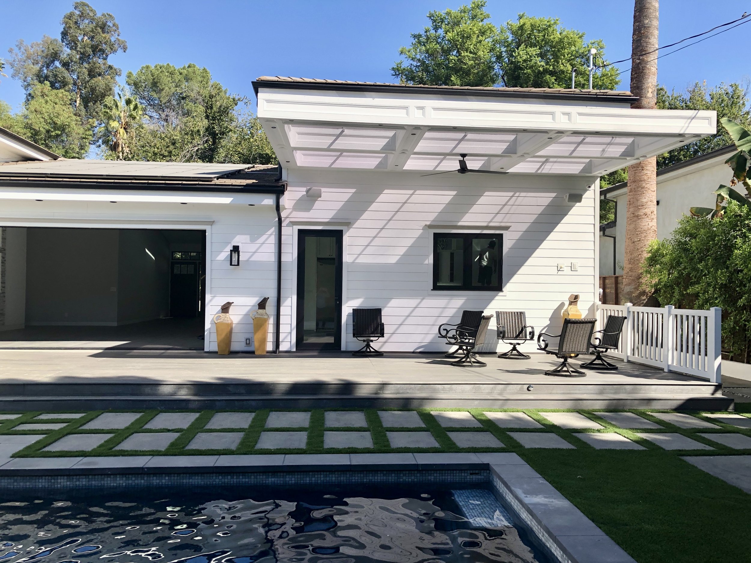 Luxury residential pool and outdoor design with clean lines