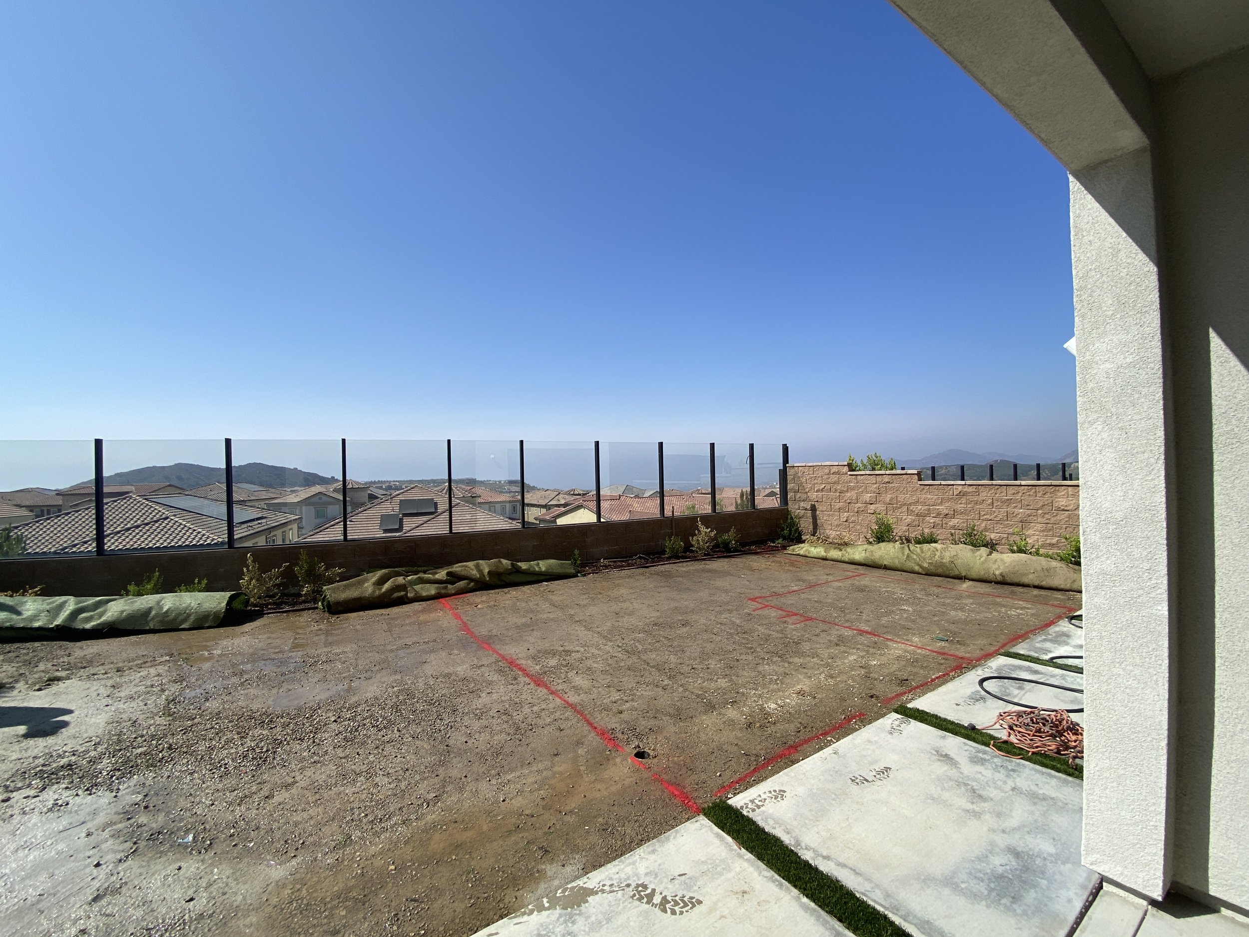 Pool excavation in Los Angeles — precise grading and shaping to prepare for a luxury custom swimming pool build