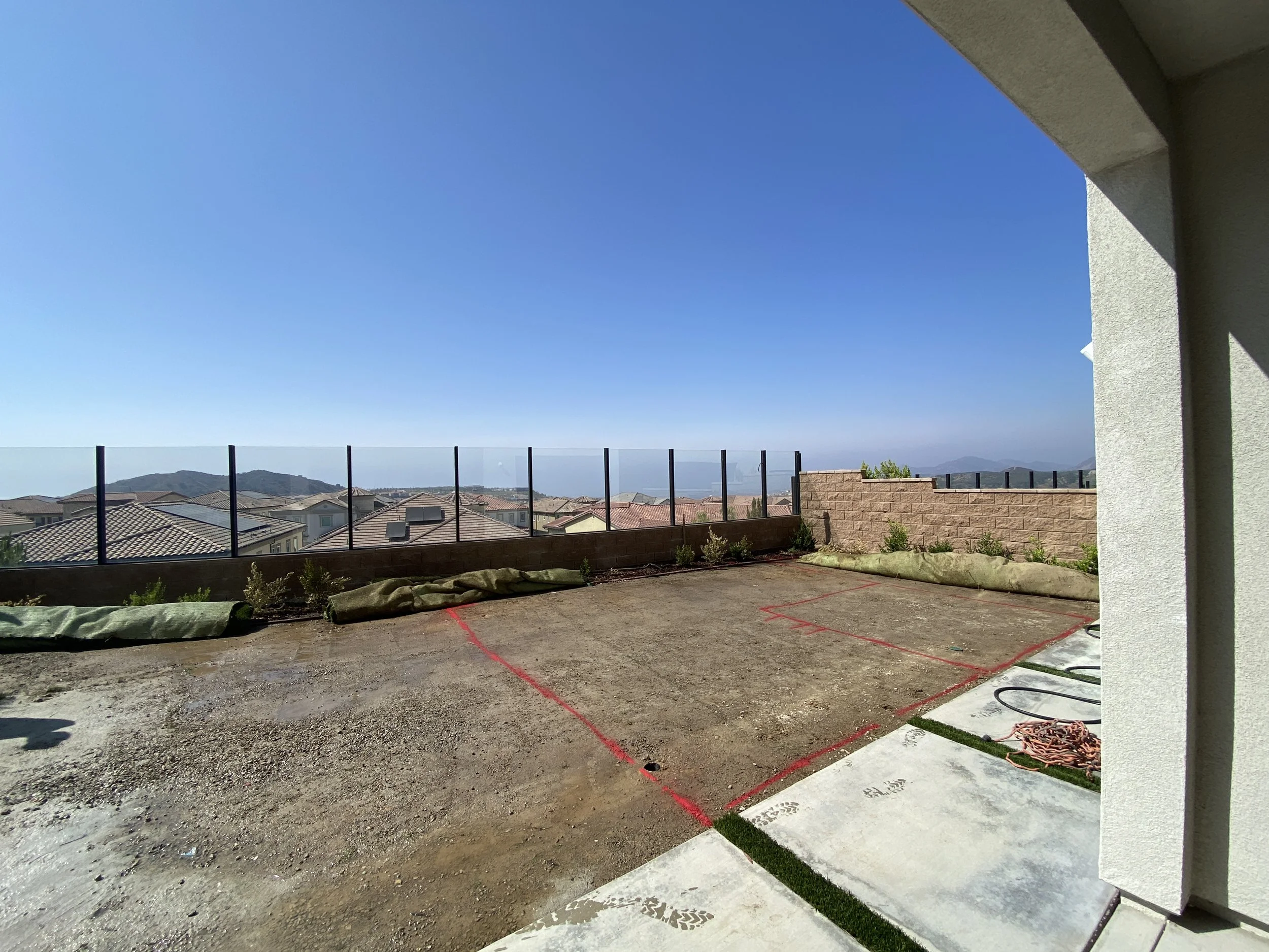 Pool excavation in Los Angeles — precise grading and shaping to prepare for a luxury custom swimming pool build