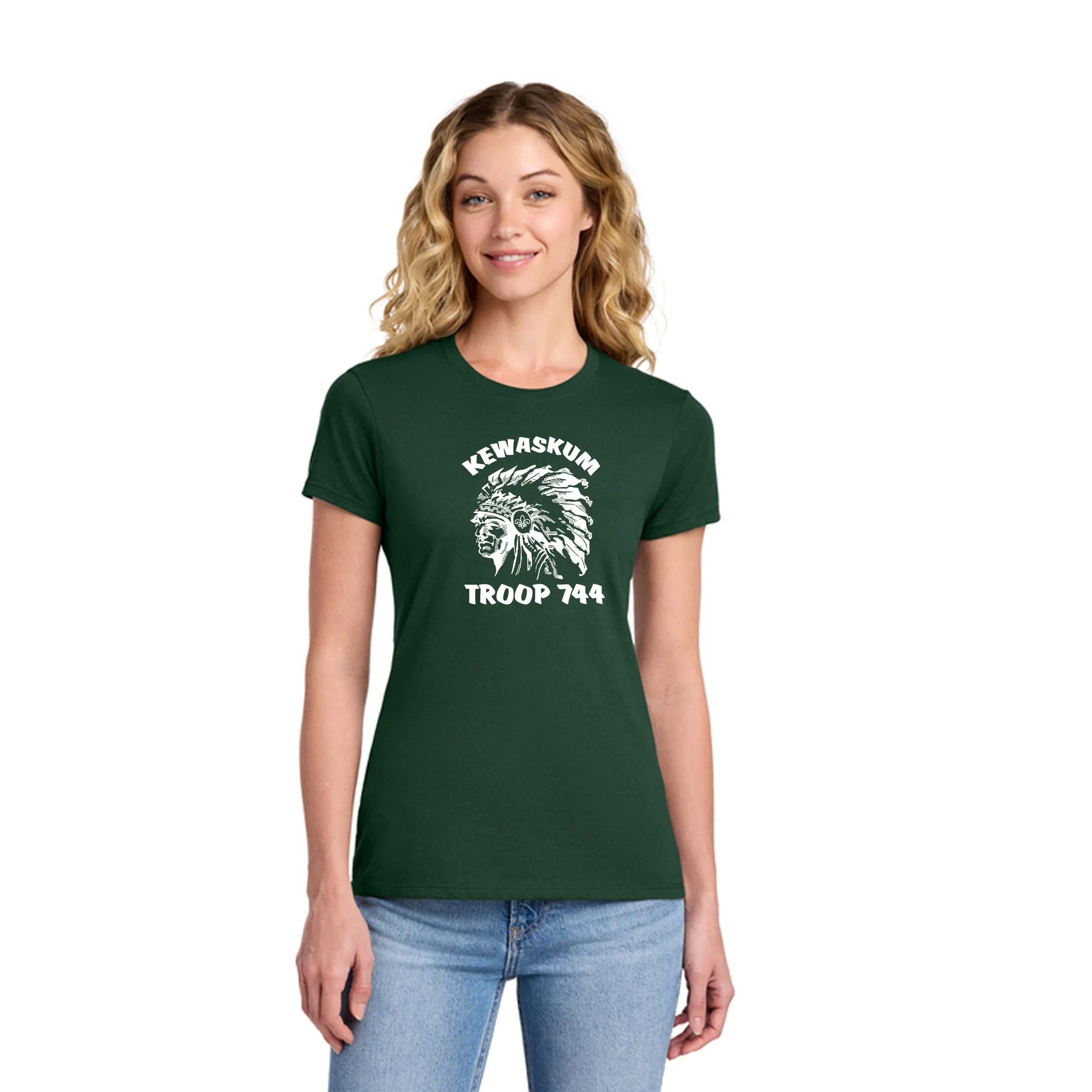 LPC450  Port & Co® Women's Fan Favorite® Tee    FOREST GREEN   (TROOP 744)