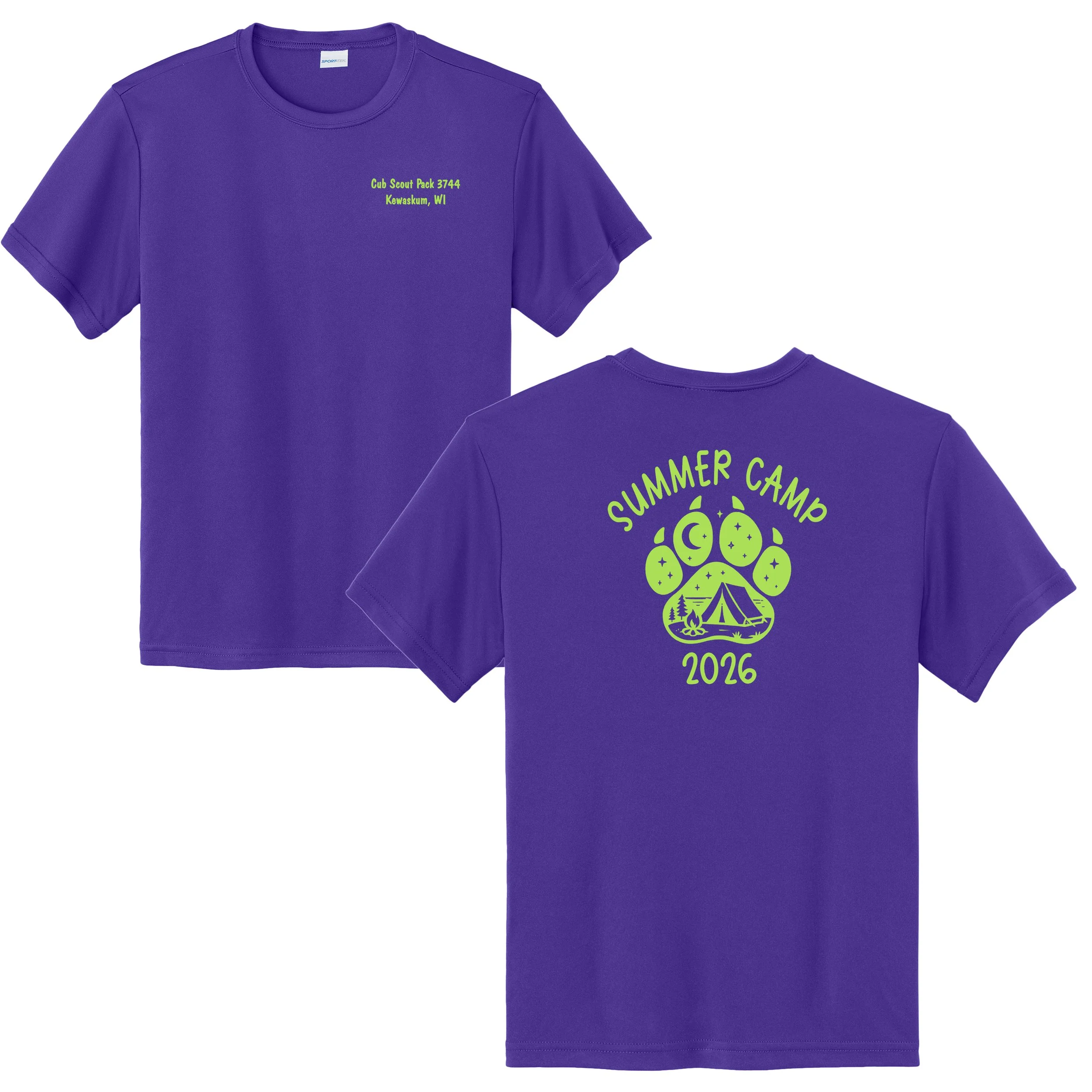 YST350  Sport-Tek® Youth PosiCharge® Competitor™ Tee ( PACK 3744 SUMMER CAMP)