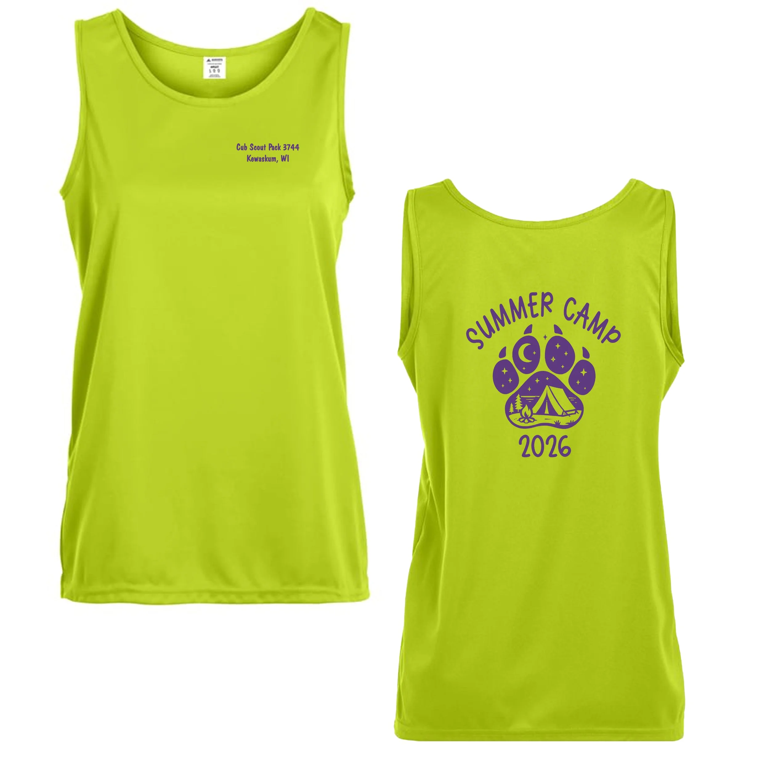 1705 ladies tank lime summer camp.jpg