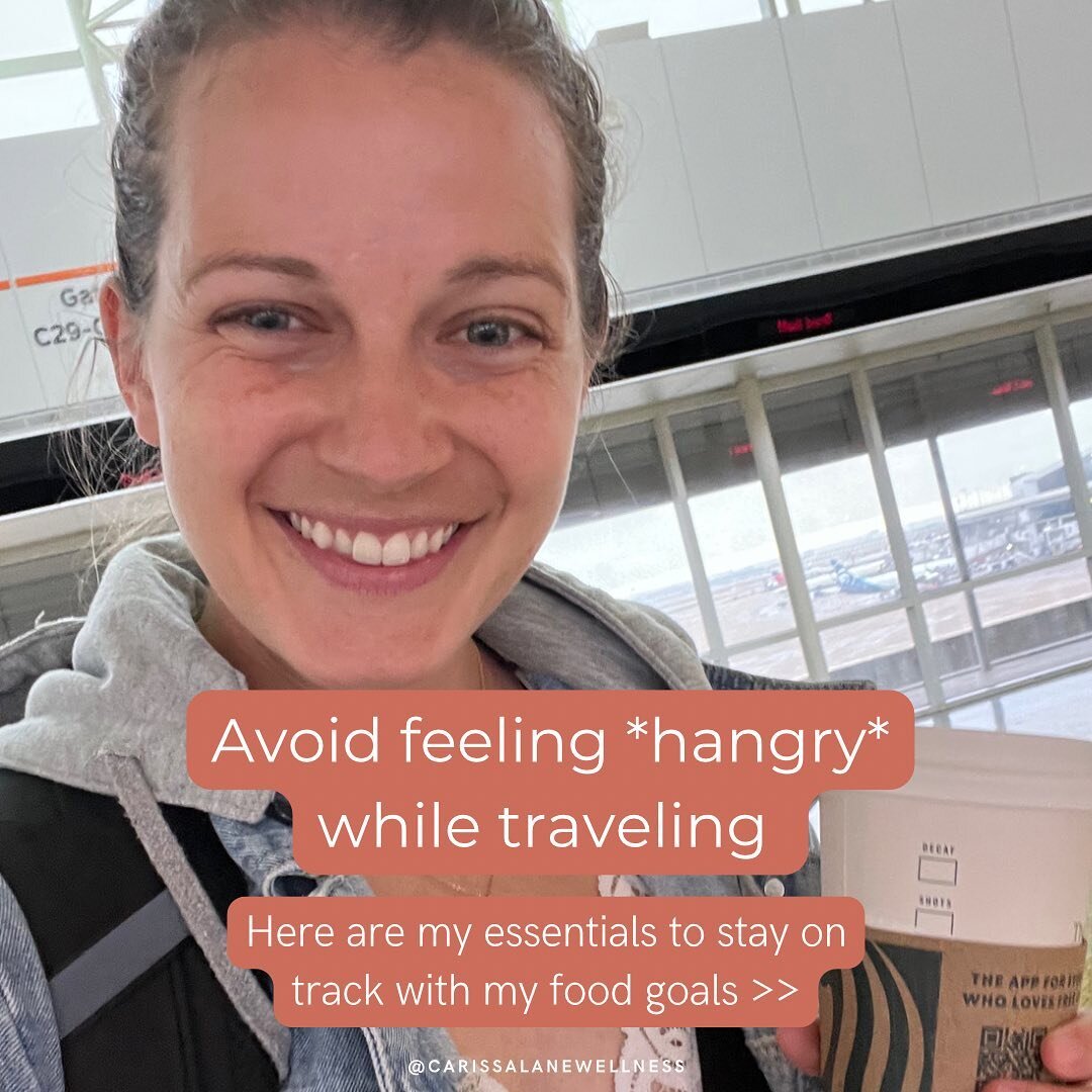 Traveling can be stressful enough, so take off some of the stress by packing healthy &amp; energy sustaining snacks so you don&rsquo;t derail your health goals. 

Drop your favorite travel snacks below! 👇🏼