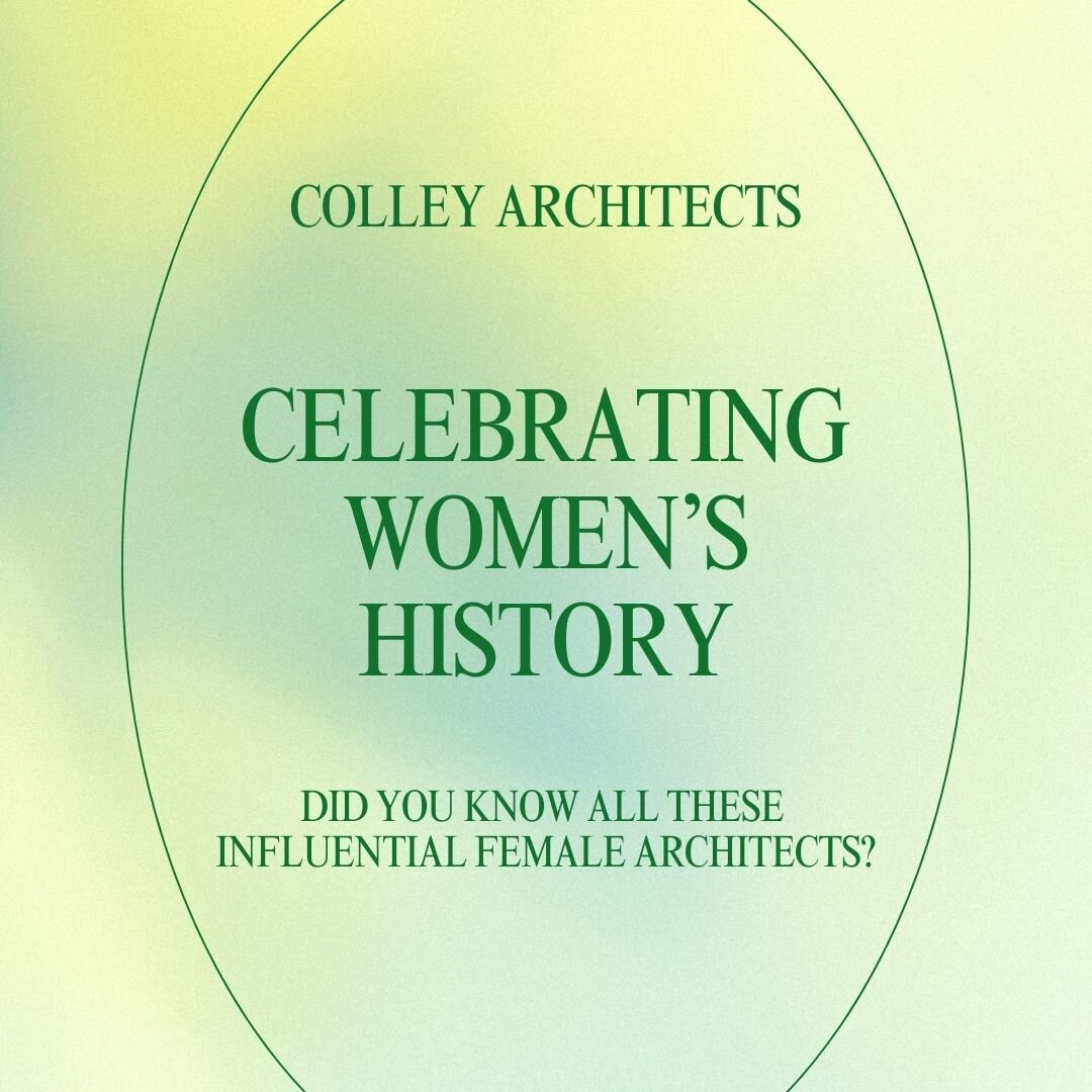 After five full days of Women's History Month, the team at Colley Architects thought it necessary to highlight five majorly creative and influential female architects! Which of these women did you already know? 🤔

Blurbs and photos thanks to totheso