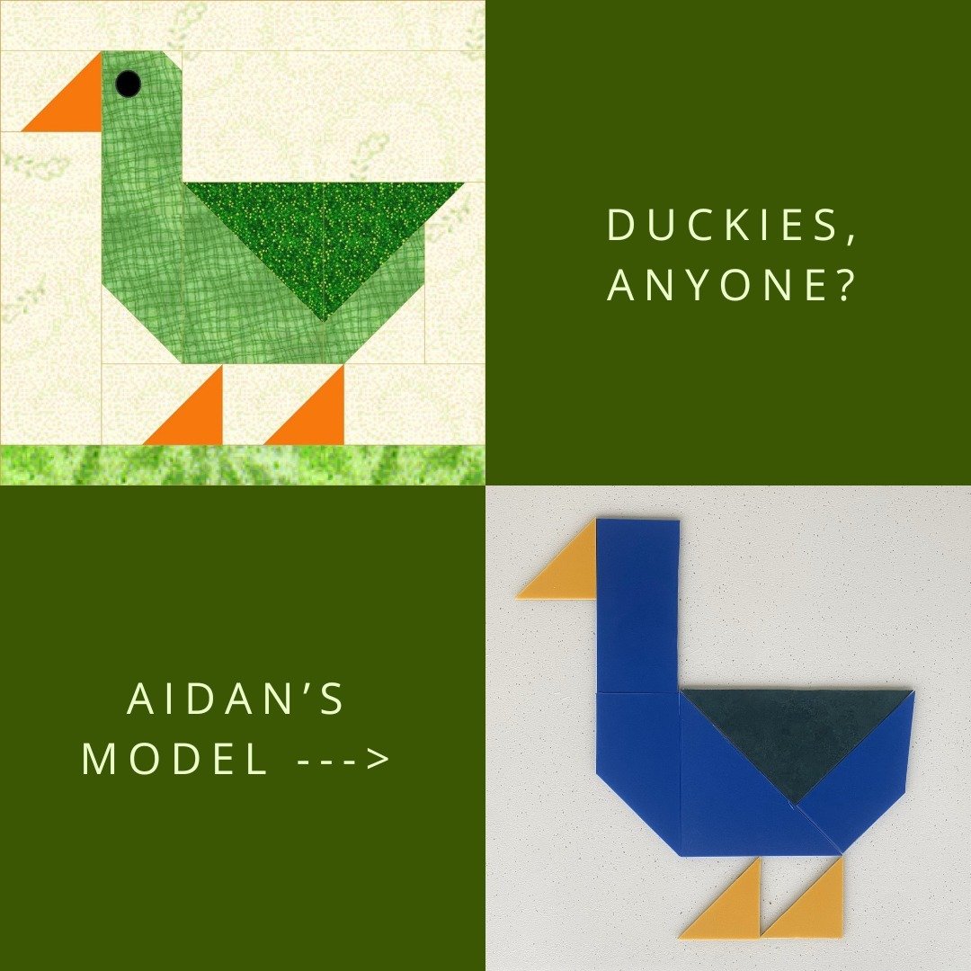 Don't threaten Colley Architects with a good time! 

Recently, Aidan developed the most brilliant design: a quilt-inspired tile duck floor pattern. Who else thinks the Colley Architects' office floor needs remodeling? 🤔