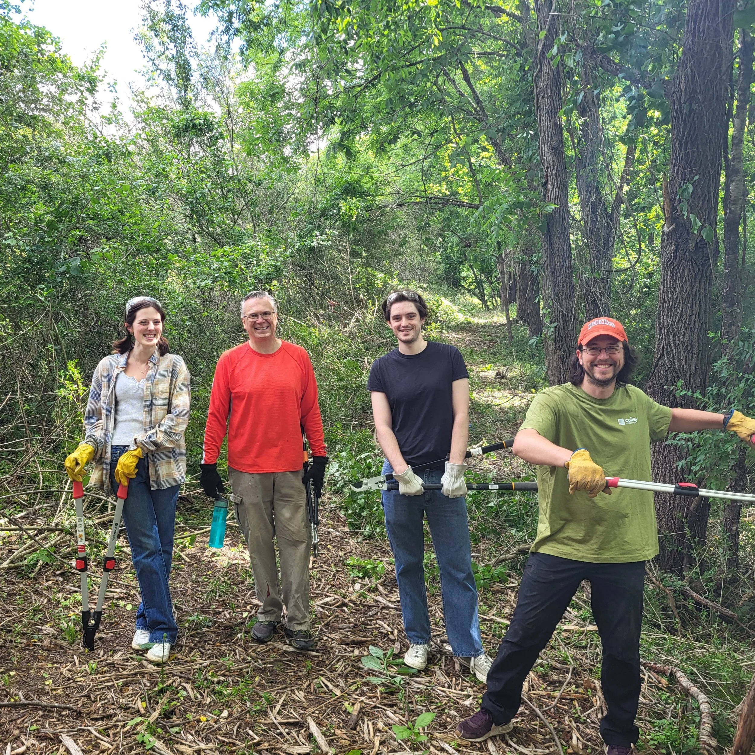 this week colley architects went outside!

we had the delight to be &ldquo;landscape architects&rdquo; for a day by participating in the heritage park restoration project. we had a lot of fun helping cultivate an office favorite park by lopping some 