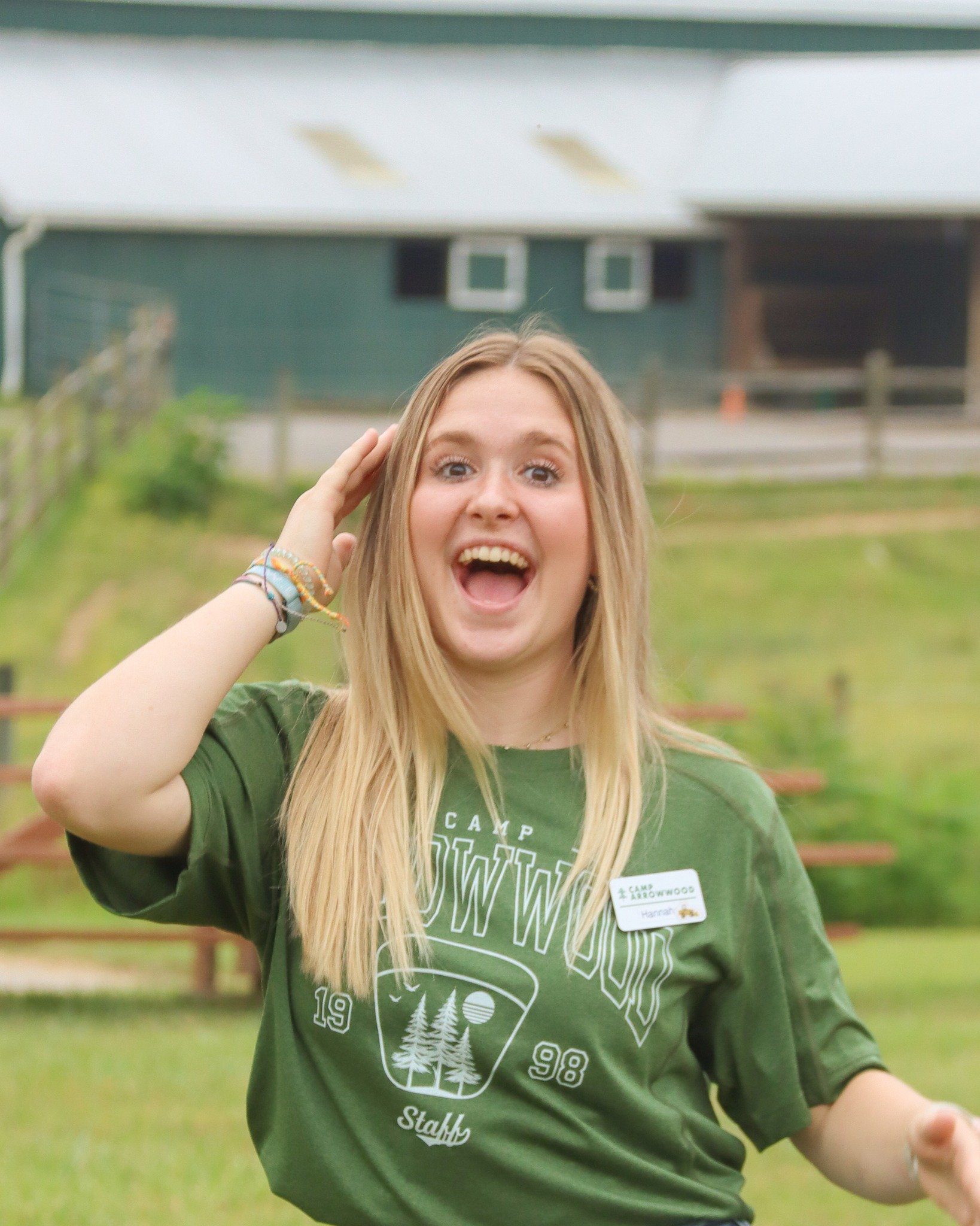 SUMMER STAFF SPOTLIGHT
Hannah (Counselor, 5th Summer)
🏡 Camp Arrowwood, TN
She is energetic, caring, silly
Favorite Camp Activity: 💦 Slip'n Slide
Plays the piano since she was 4 years old
Loves seeing the way God works at camp and the growth in her