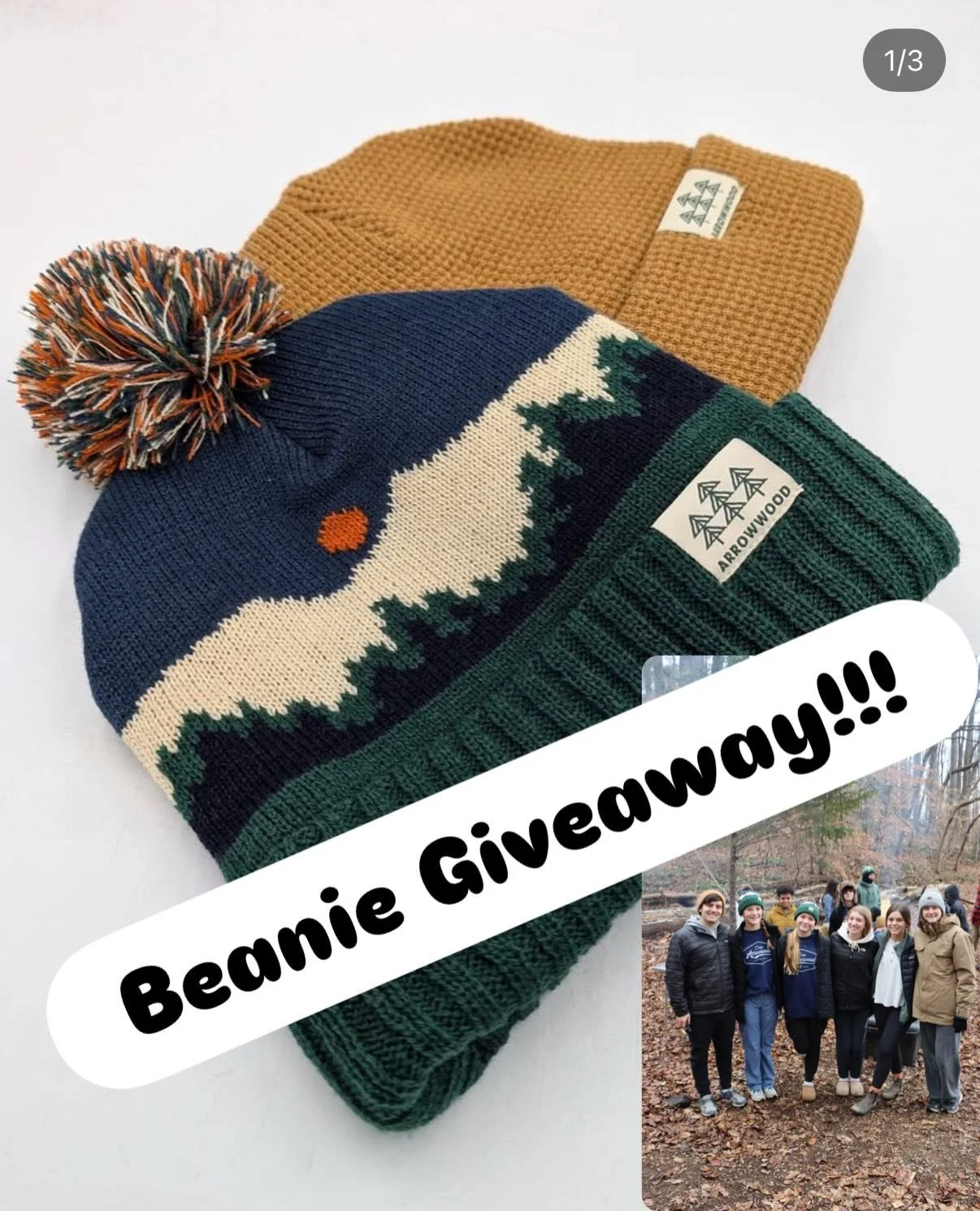 🏕️ Winter Camp Beanie Contest! ❄️
We&rsquo;ve have some cozy beanies at Arrowwood from past Winter Camps we are happy to giveaway.

We'll have 4 winners &rarr; 2 beanies each (your choice, youth/adult)!

To Enter:
1.  Like this post
2. +1 extra entr
