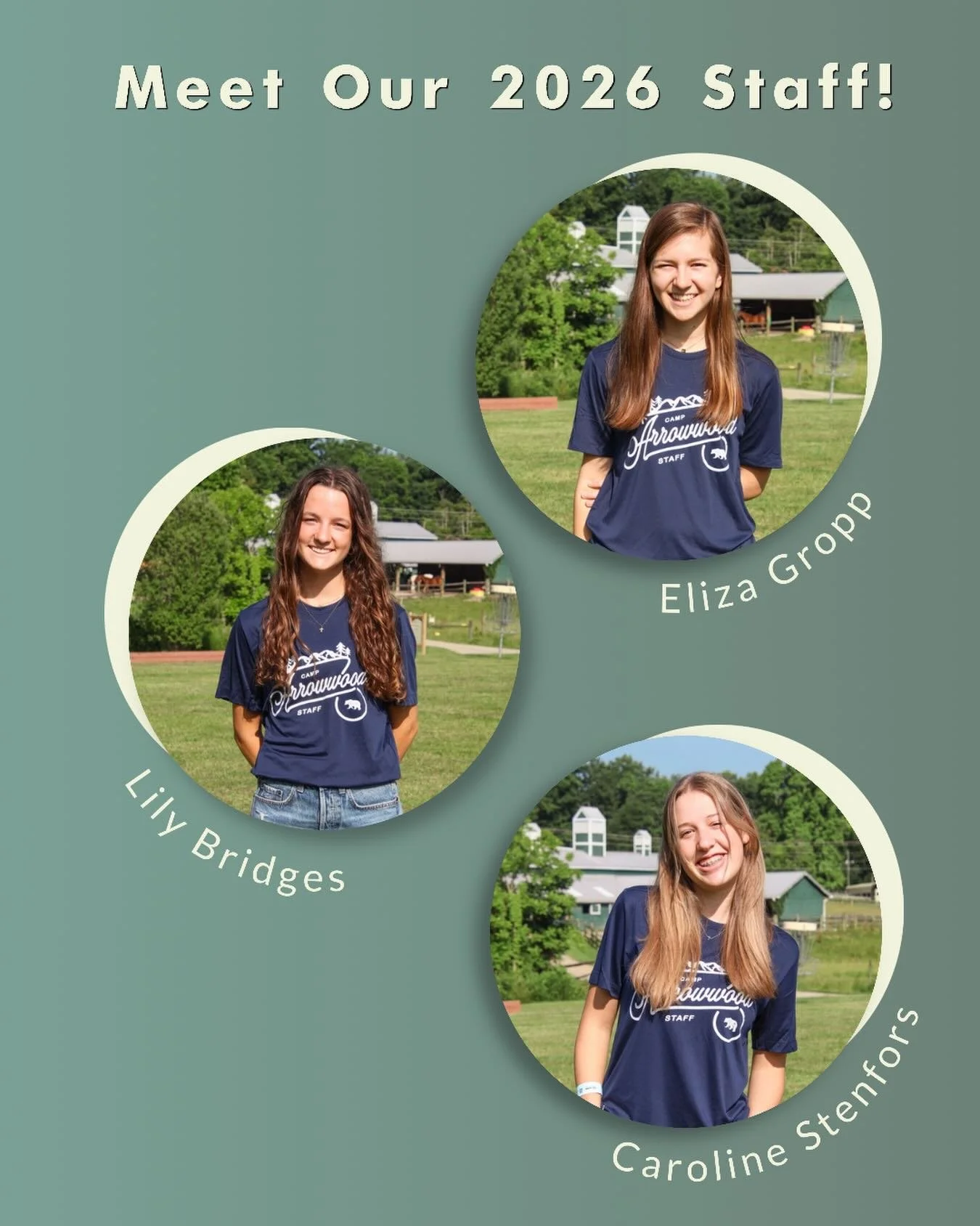 🏕️🎉2026 COUNSELOR INTRODUCTIONS!

ELIZA GROPP (4th Summer)
Eliza is a rising sophomore at John Brown University and is coming back for her 4th summer on staff! She loves watercolor painting and going all out for theme days! Her best memories come f