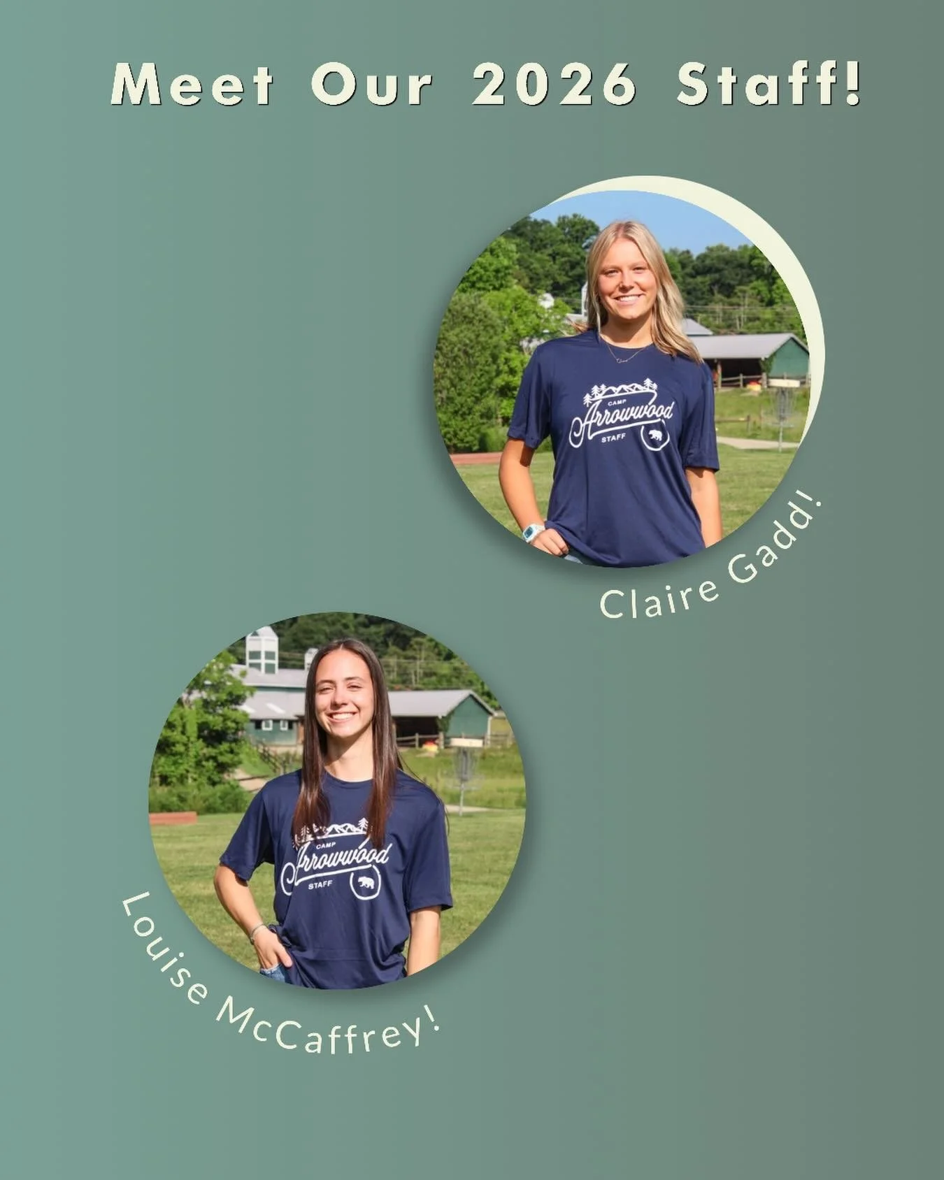 🏕️🎉2026 COUNSELOR INTRODUCTIONS!

CLAIRE GADD (4th Summer)
Meet Claire! She just finished her freshman year at Georgia College &amp; State University and is returning for her 4th year on staff! She is full of joy, kindness, and loyalty, and could p