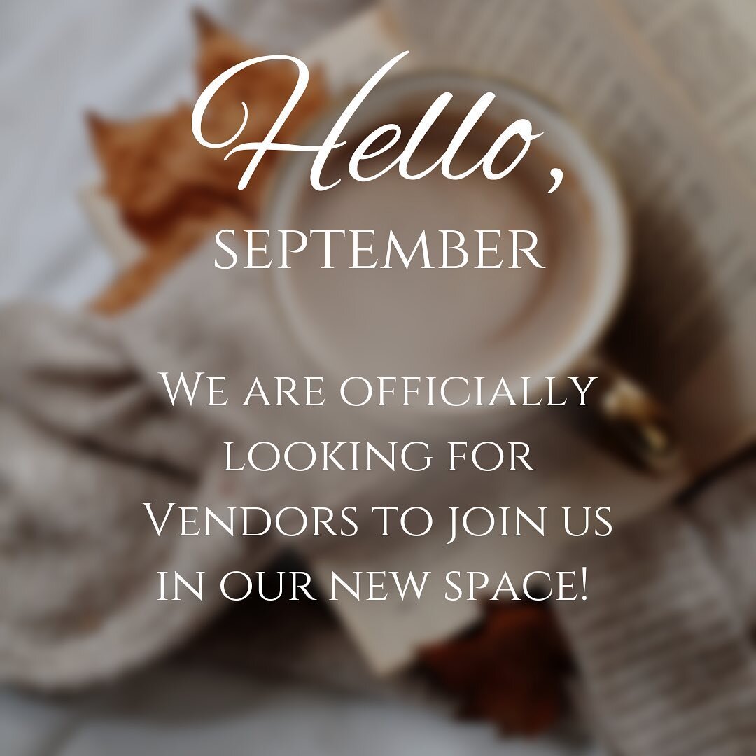 The time has come! We are officially taking applications for vendors for our new space. If you have any questions, email us at info@modernfarmhouseri.com. Our application is available in the link in our bio! Come join the fun 🎉