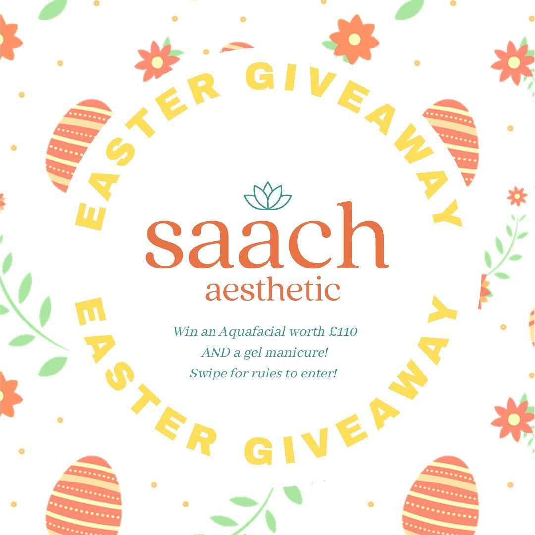 🐣🚨 GIVEAWAY TIME 🚨🐣
We&rsquo;re doing a big Easter giveaway worth &pound;140! Win a full Aquafacial AND a gel manicure!

All you have to do to enter is:
🐣 FOLLOW this account 
🐣 LIKE this post
🐣 COMMENT and tag a friend
🐣 SHARE to your story
