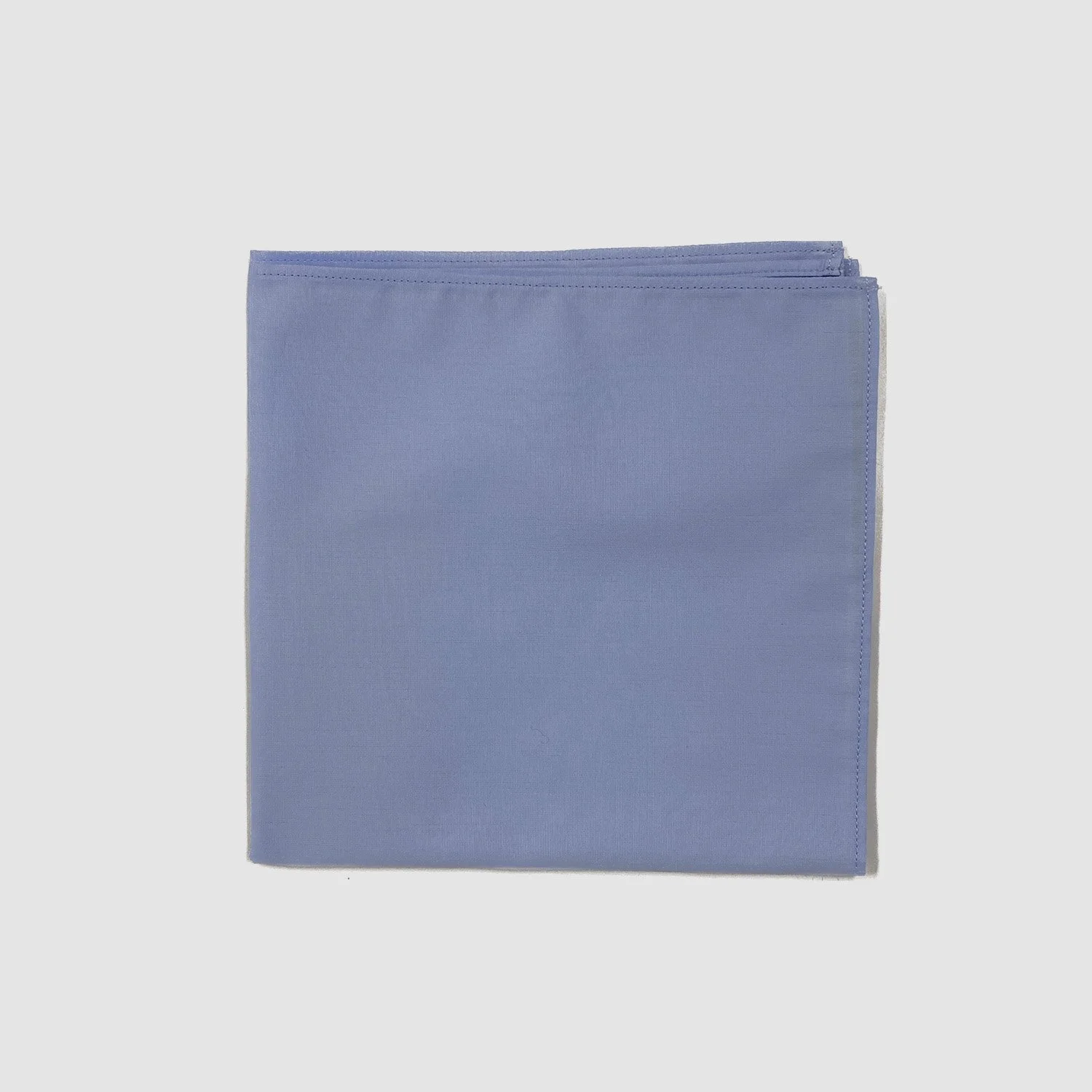 LIGHT BLUE COTTON POCKET SQUARE