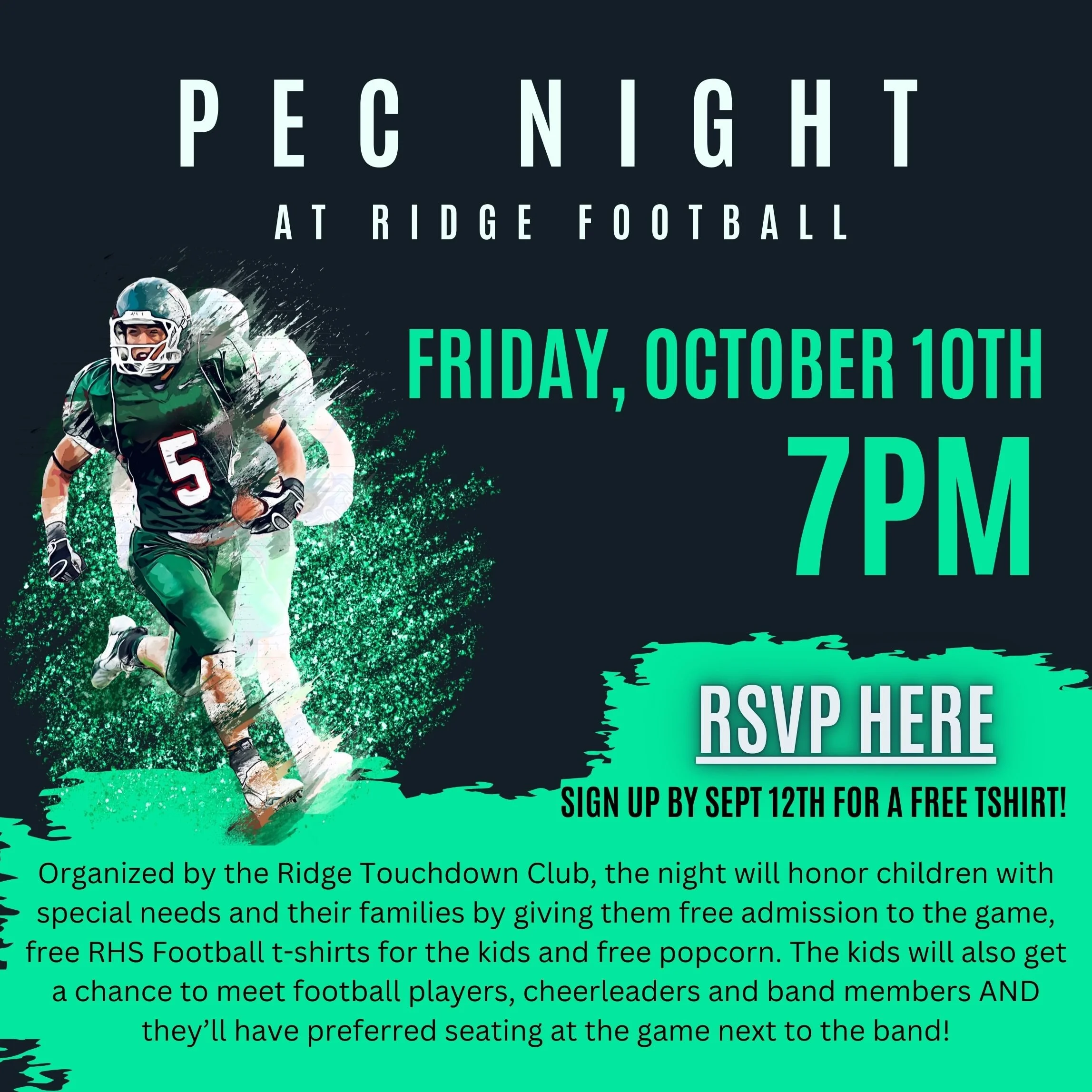 PEC Night at Ridge Football