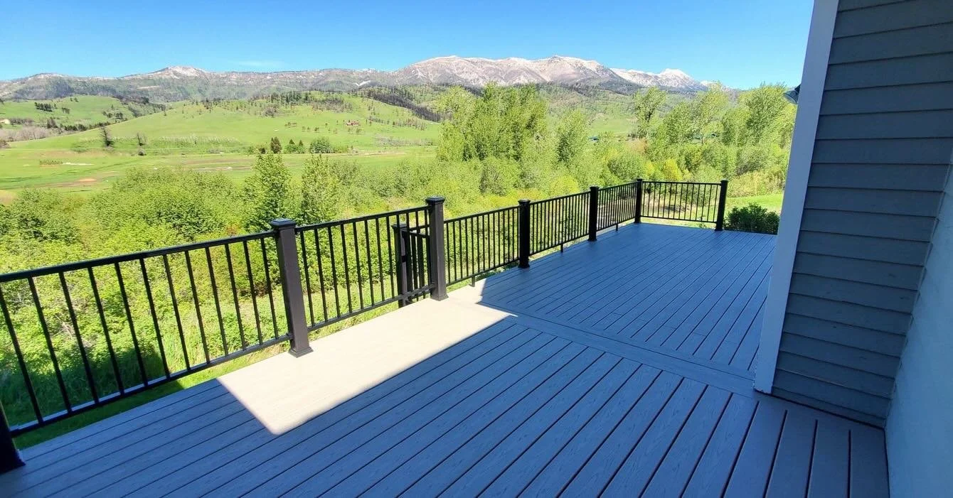 Another day another deck! Swipe to see the before! #bozeman #bozemanmontana #bozemanbuilder #bozemanbuilt #bigskyconstruction