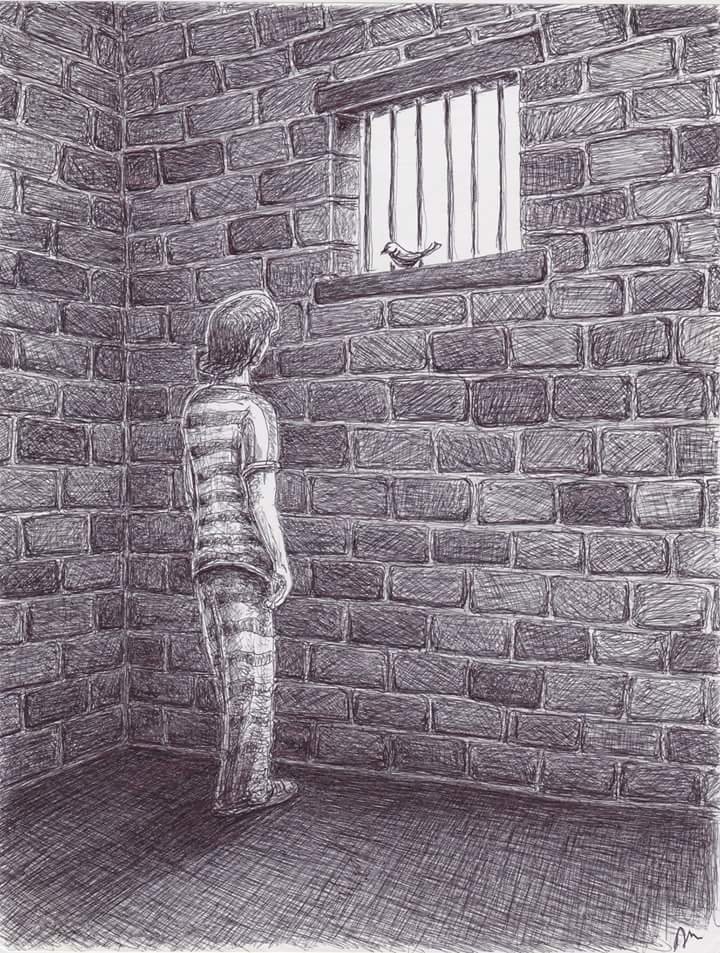 prison drawing