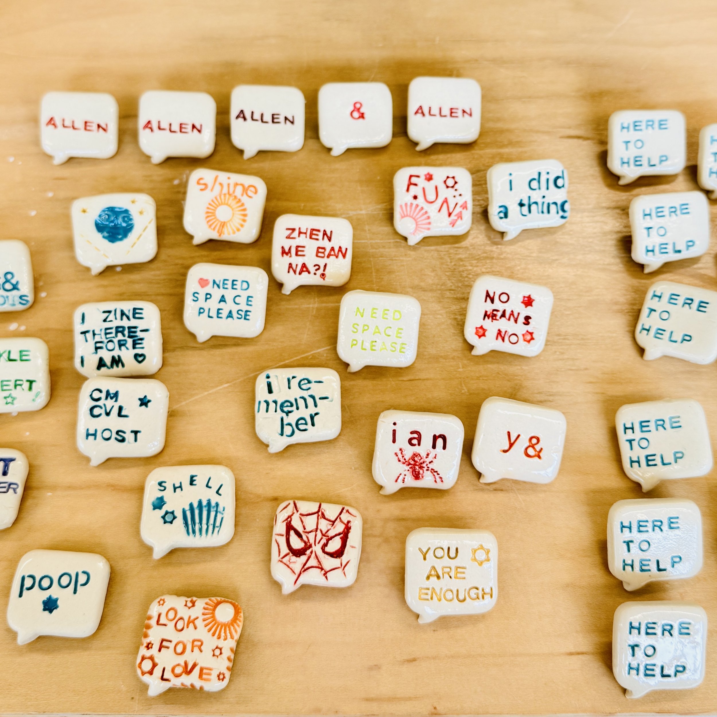 Community Ceramic Pin Making with Emma Terry