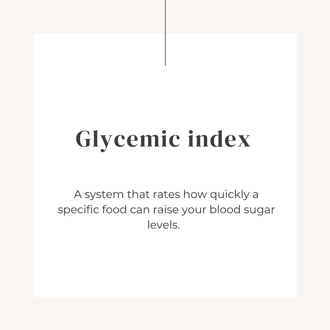 The glycemic index is a system that rates a specific foods ability to increase the bodies blood sugar. This rating is from 0-100 and although helpful, not perfect. 

So, why is managing blood sugar so important? 

Note: this is one of the most common