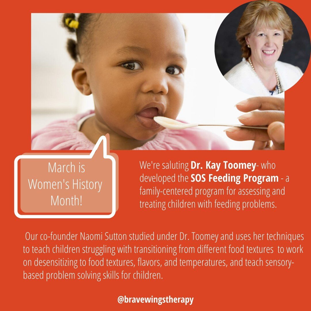 March is Women's History Month and we'd like to take a moment to recognize one of our heros- Dr. Kay Toomey. Dr. Toomey is a Pediatric Psychologist who has worked with children who have difficulties with eating for almost 30 years. She developed the 