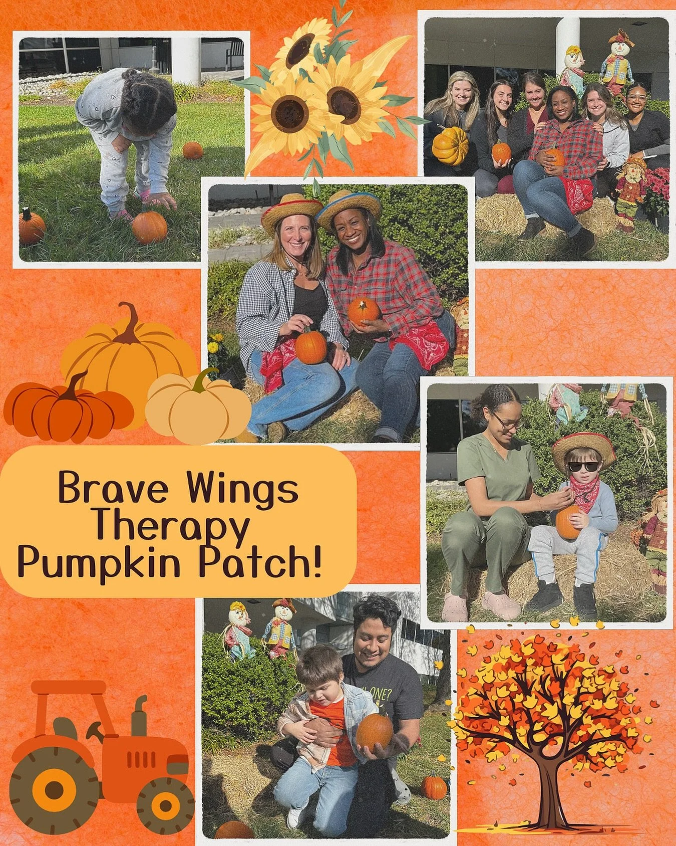🎃 it&rsquo;s a pumpkin patch at Brave Wings!
Our friends explored and learned all about pumpkins in our sensory-friendly patch 🍂✨

We love seeing a true team collab between our amazing OT, Speech, and ABA teams! 

A special thank you to Alzie and J