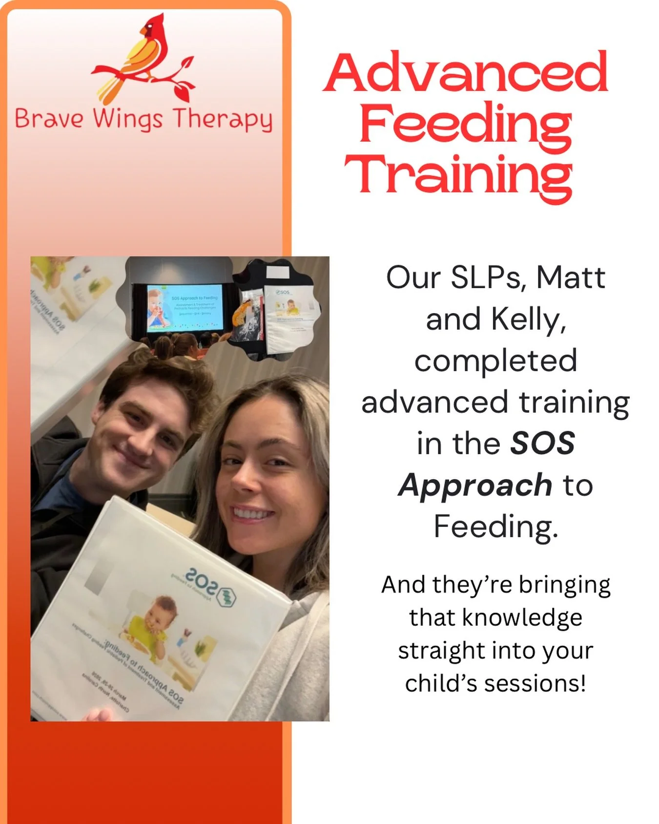 What makes our practice different 👇

We&rsquo;re constantly investing in the latest research and education. Our SLPs regularly attend conferences, seminars, and advanced trainings like the SOS Approach to Feeding, and bring that knowledge straight i