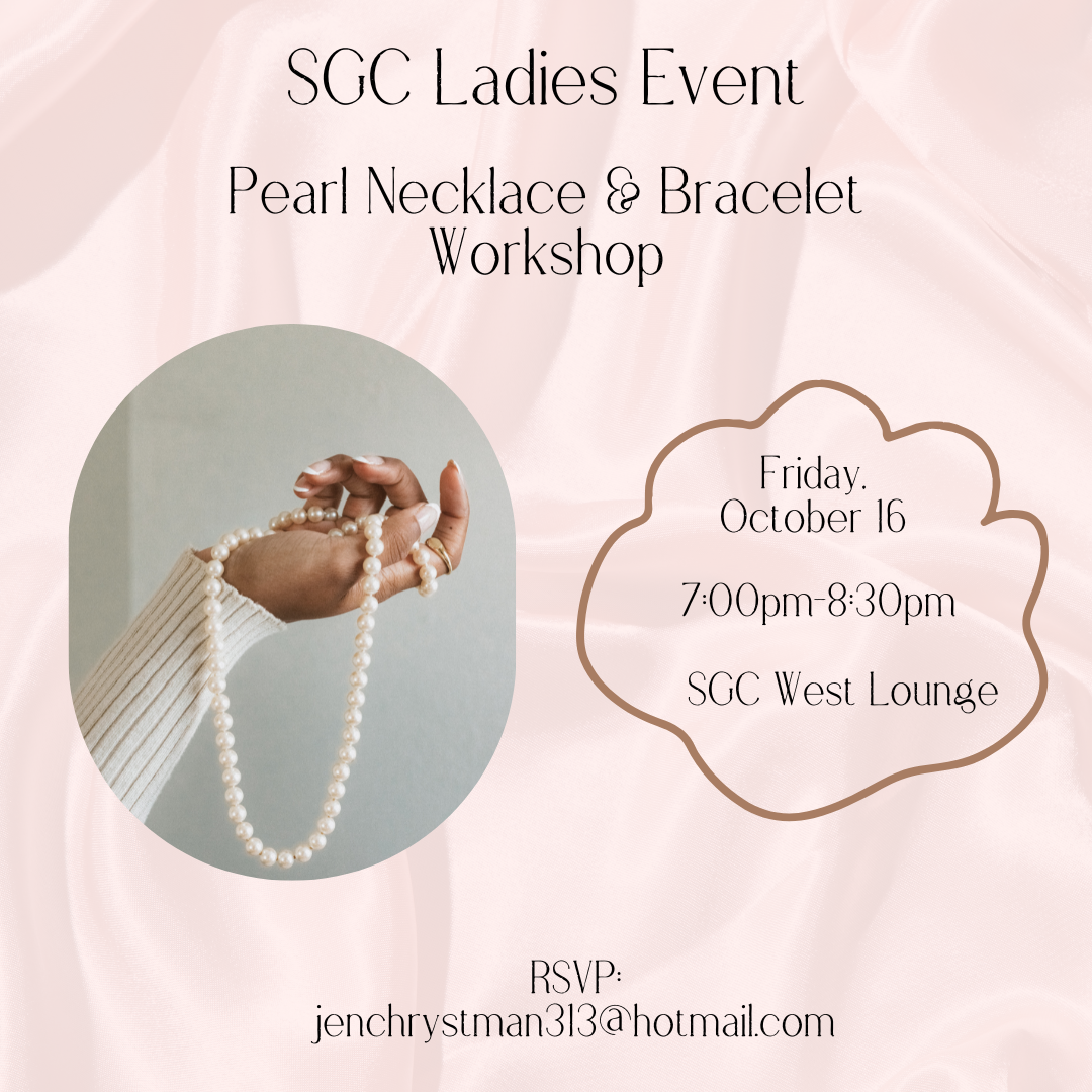 SGC Ladies Event: Pearl Necklace and Bracelet Workshop