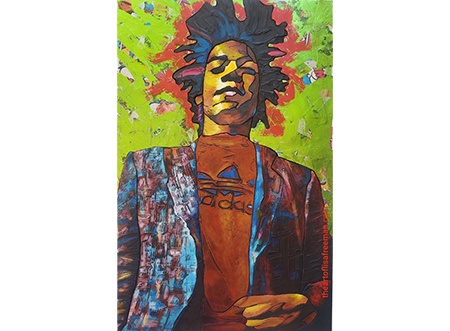 Basquiat portrait of the Haitian/Puerto Rican artist