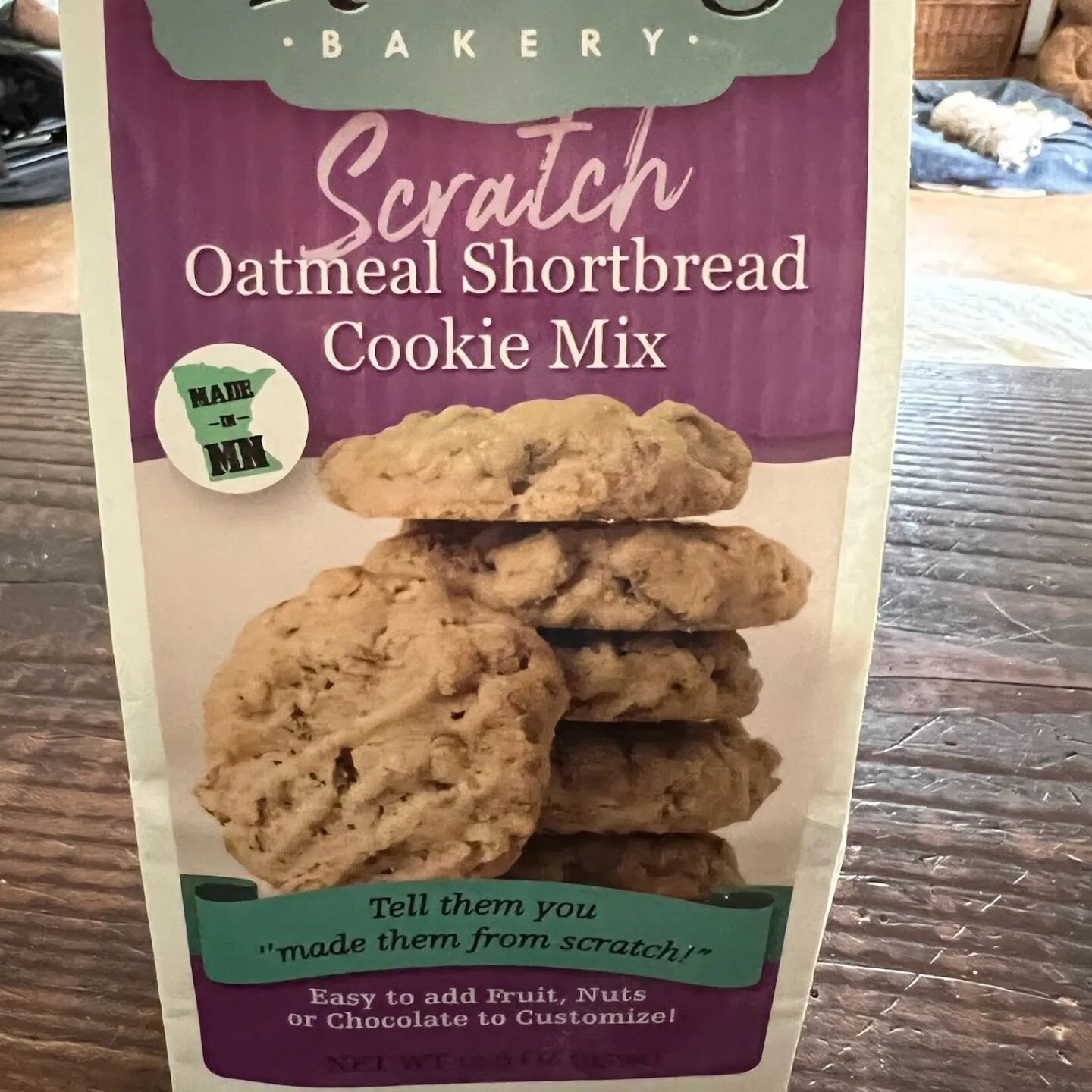 Only 3 ingrediants in these natural mixes.  You just add butter.  Easiest cookie you will ever make and so delicious.  #availableatthebarn