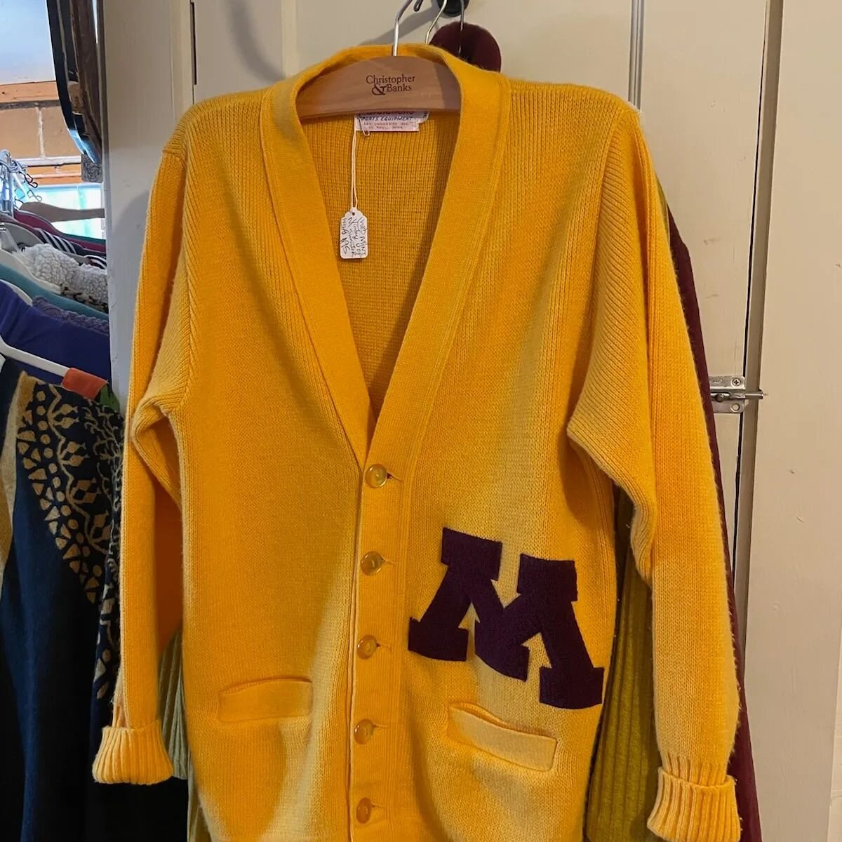 Vintage U of M Sweater - Mint Condition - $95 #availableatthebarn