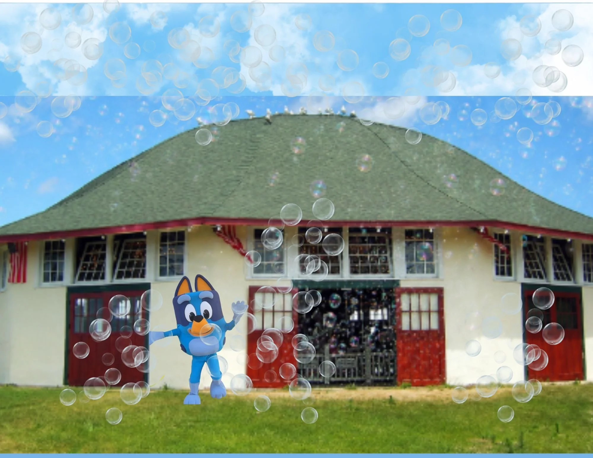 BubbleBonanza with Blue Pup from Down Under