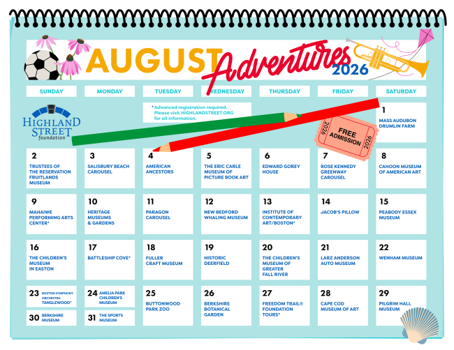 Free Rides Day- August Adventures Courtesy of The Highland Street Foundation