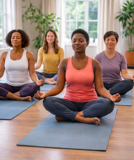 womens yoga breathwork class