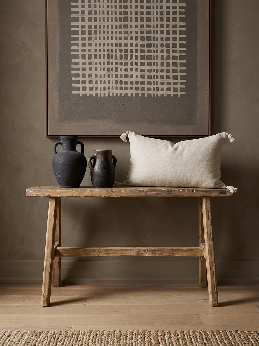 Handcrafted Primitive Bench