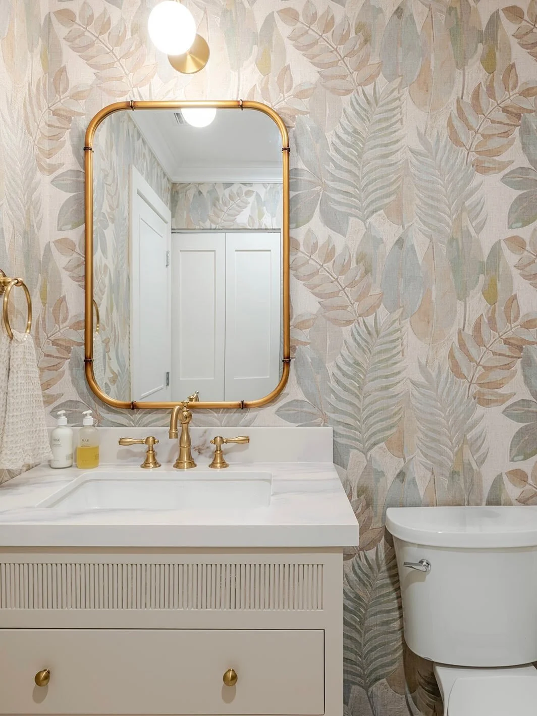 Powder bathroom 🌿#FSProject