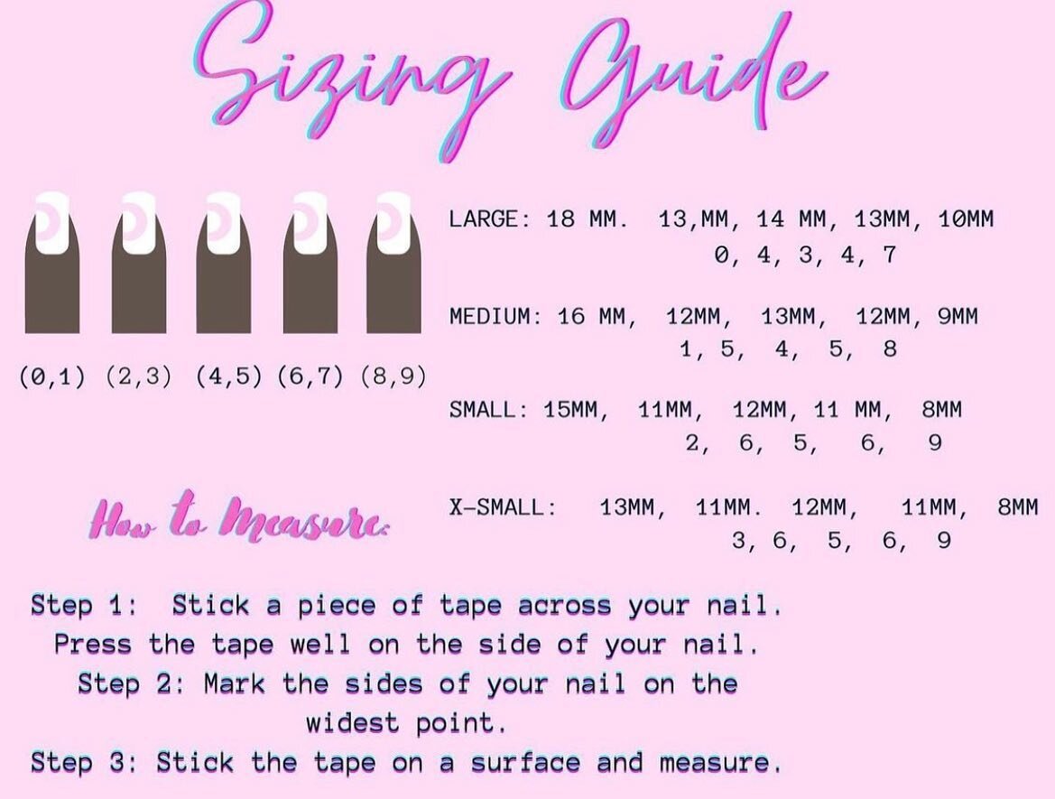 Wanna purchase a set, but don&rsquo;t know your nail sizes ? Here&rsquo;s a quick guide on how to measure your nails.