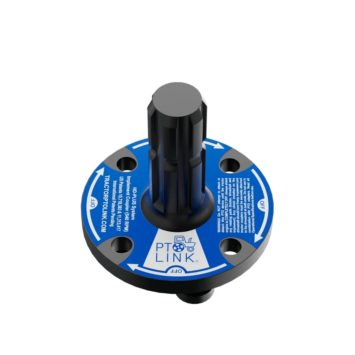 PTO Link® HD-Plus System - Implement (Male) Coupler (Mfg Part #7619) 1200x1200 WhiteBG.jpg