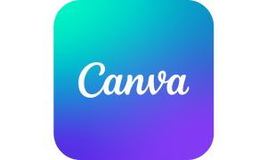 Canva logo with a colorful gradient background