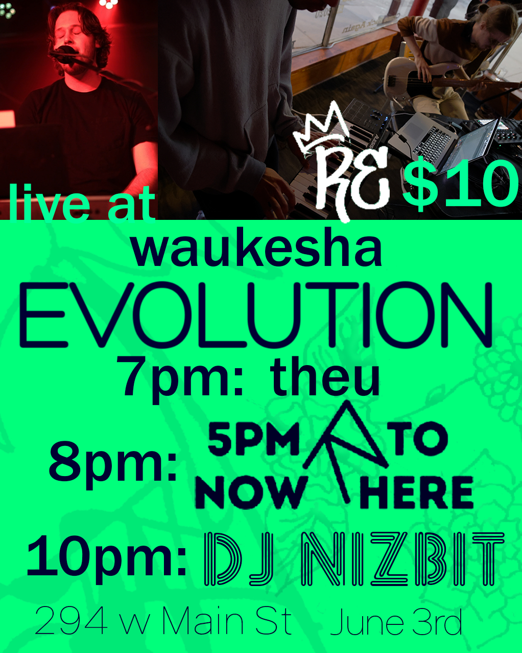 Live at Evolution! (featuring theu and 5PM to Nowhere)