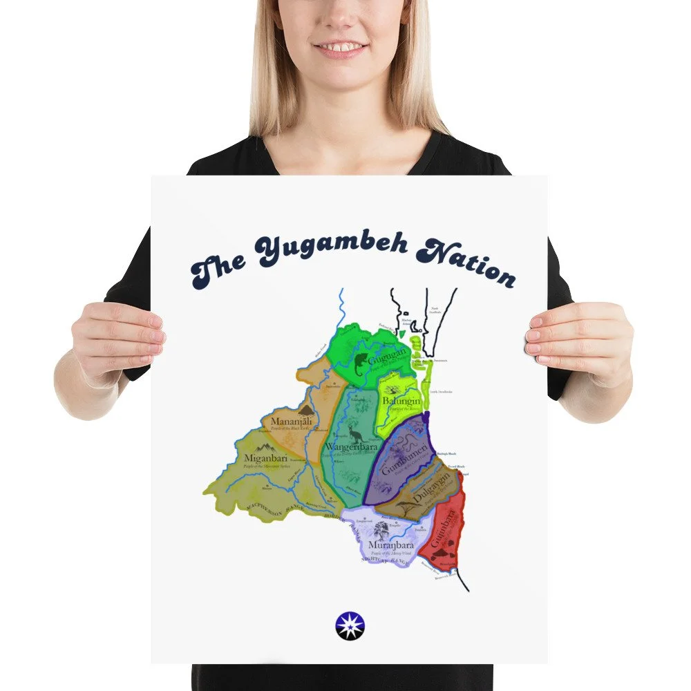 Yugambeh Nation Poster Map Yugambeh Nation yugambeh-nation-poster-map-yugambeh-nation