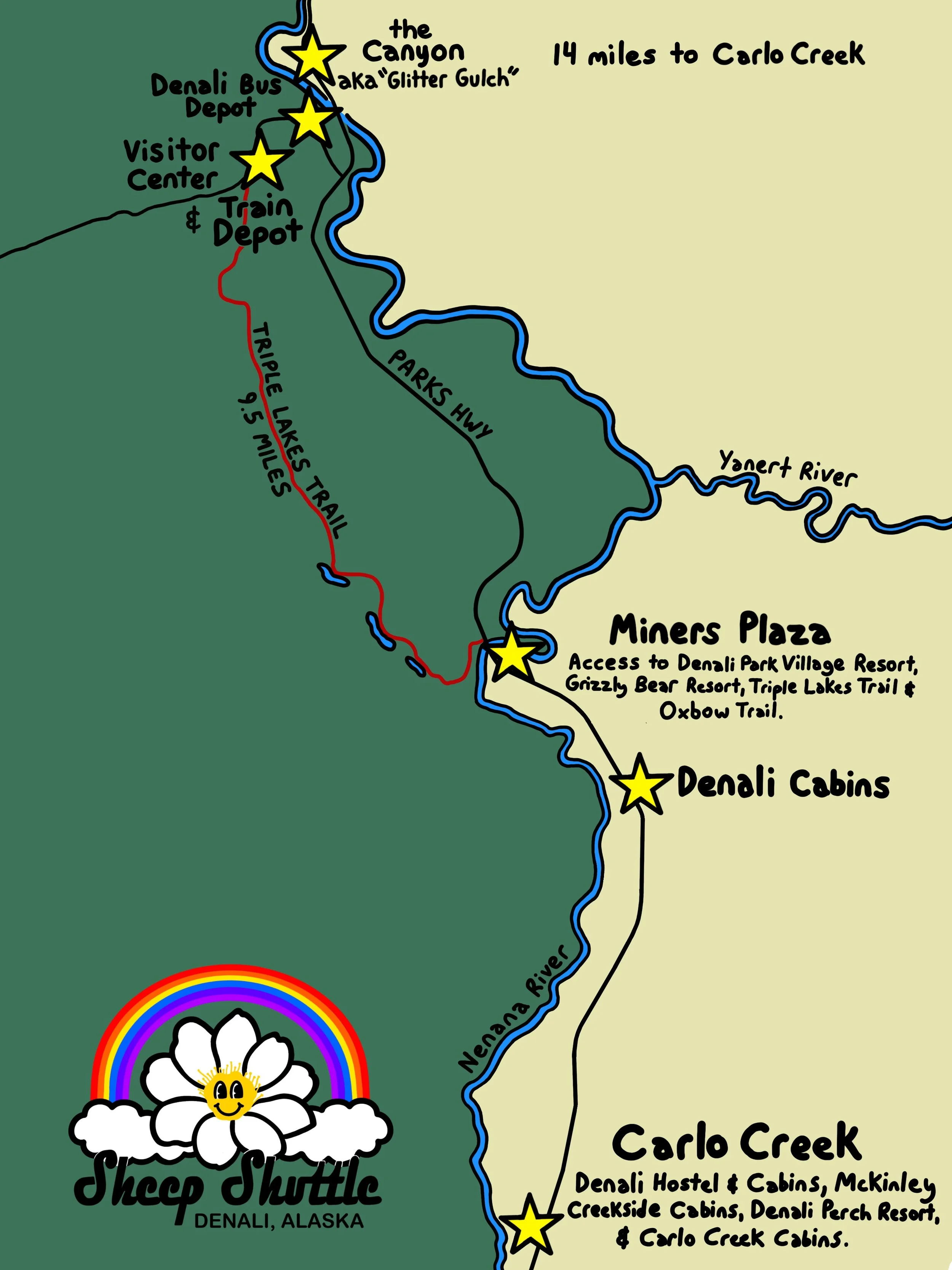 Route Maps — Sheep Shuttle of Denali
