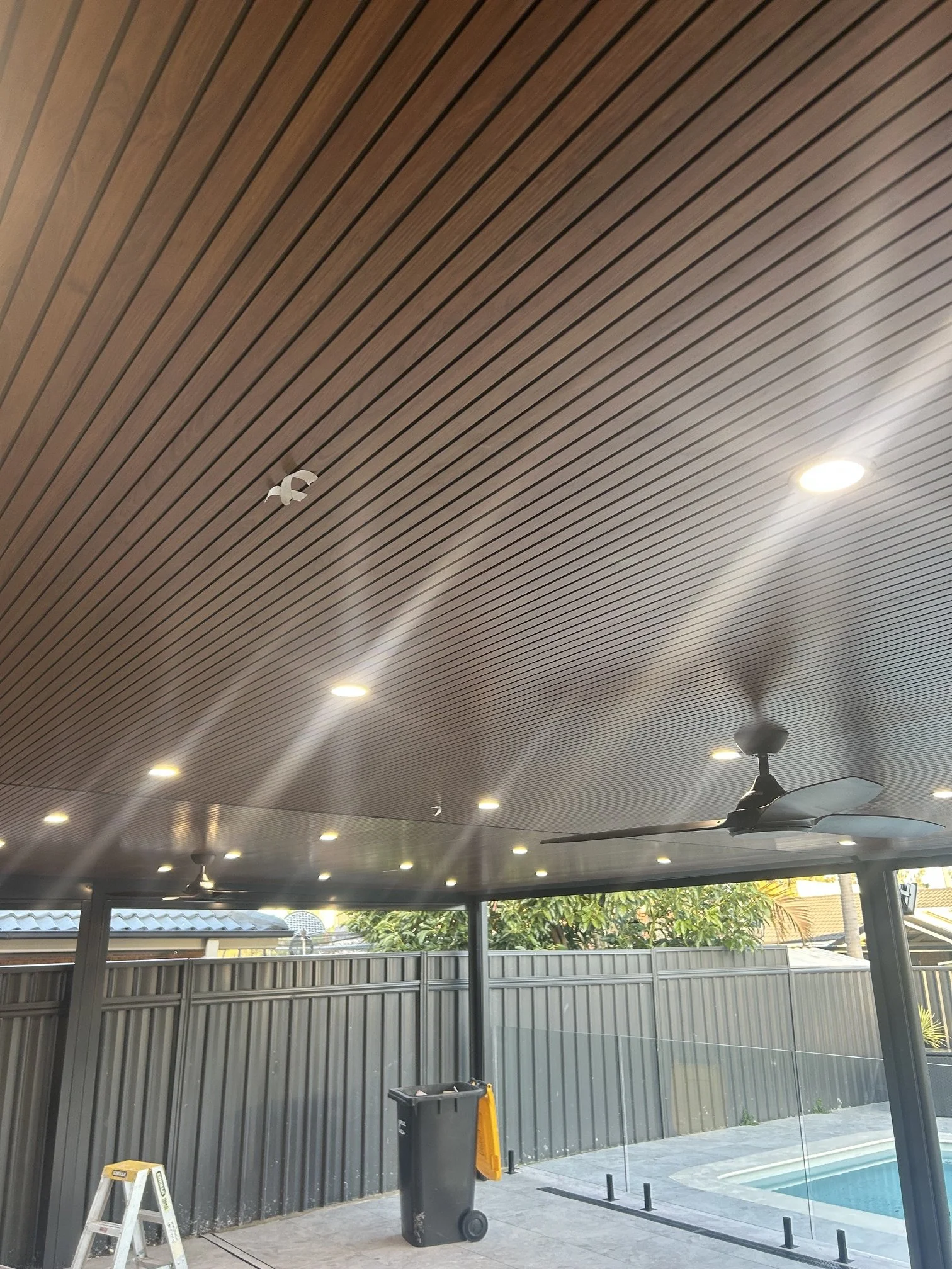 PVC Internal Fluted Panel Alfresco Outdoor Ceiling