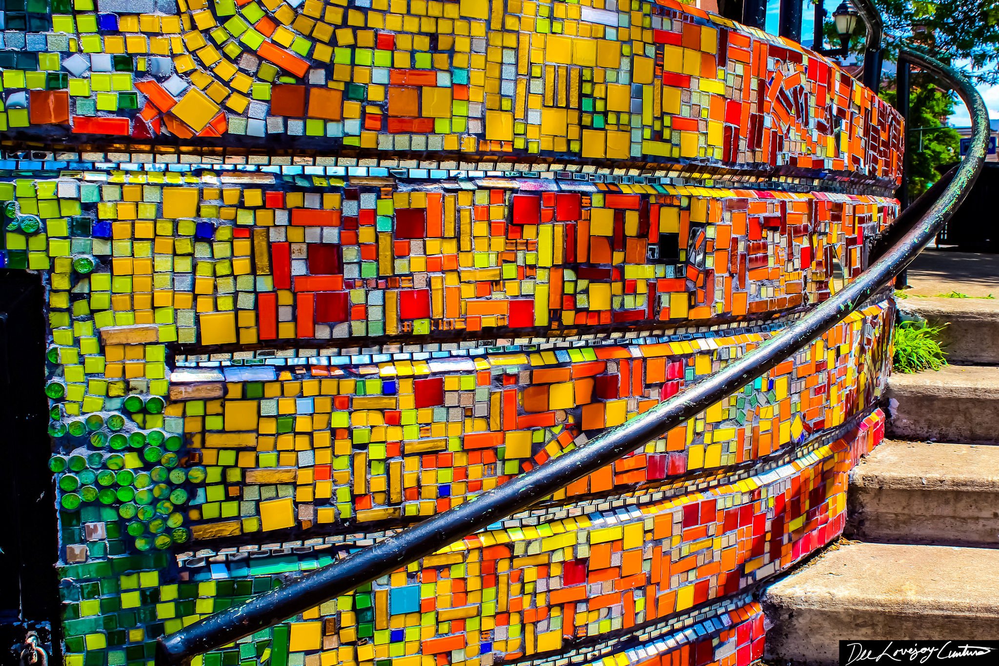 "Patchwork Glass" Taken 2017, re-edited 2023. Binghamton, NY
