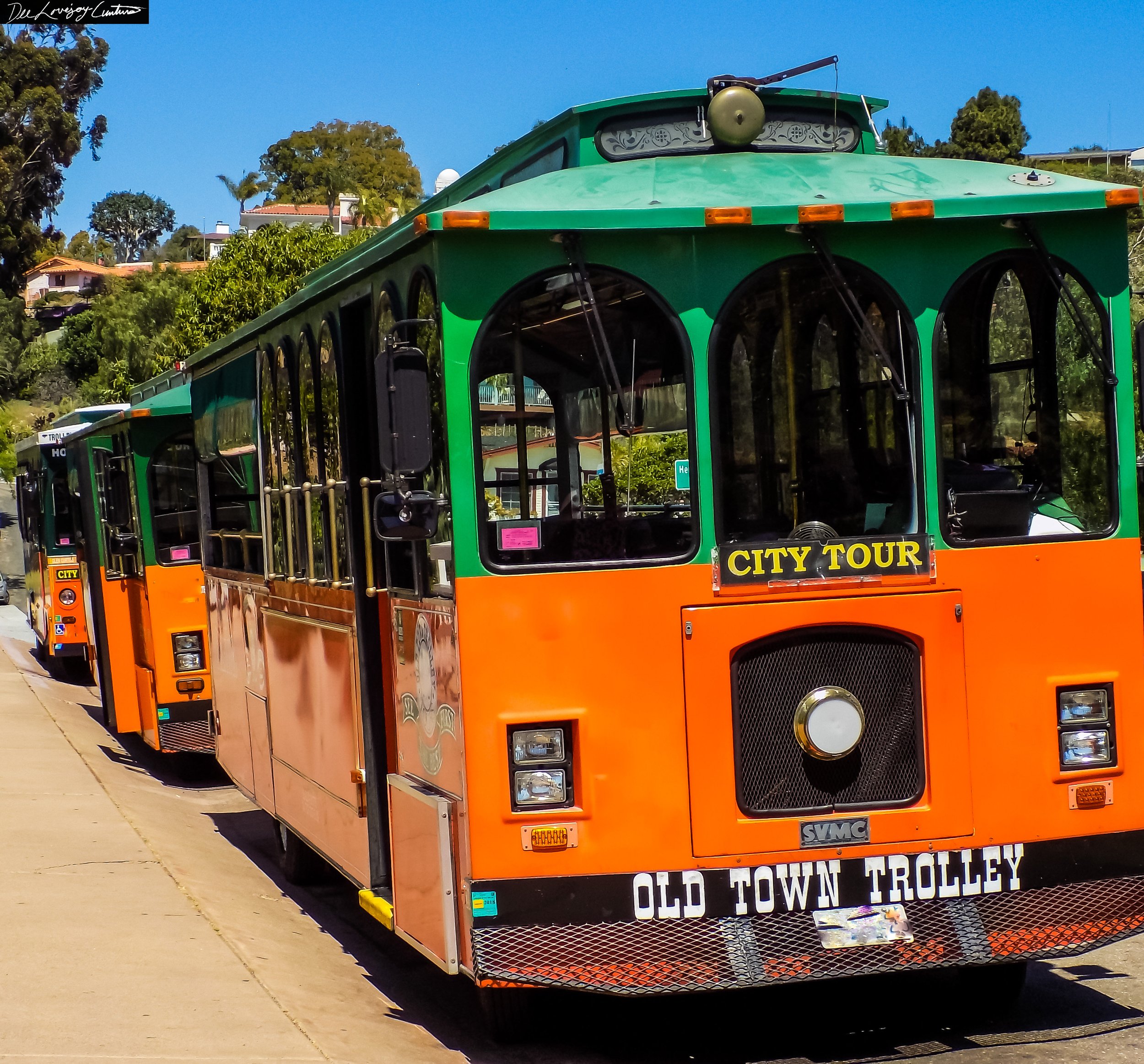 "Old Town Trolley" Taken 2017, edited 2021. San Diego, CA