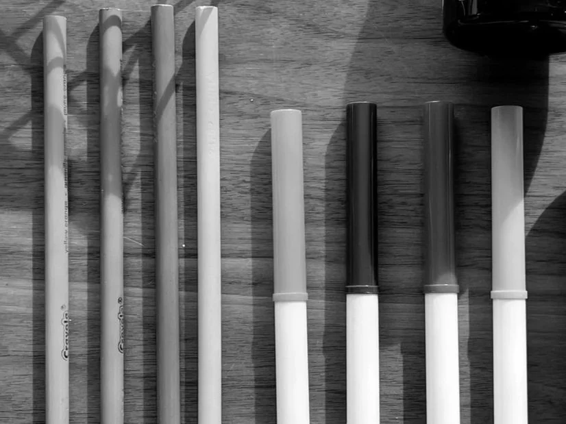 Colored pencils and markers