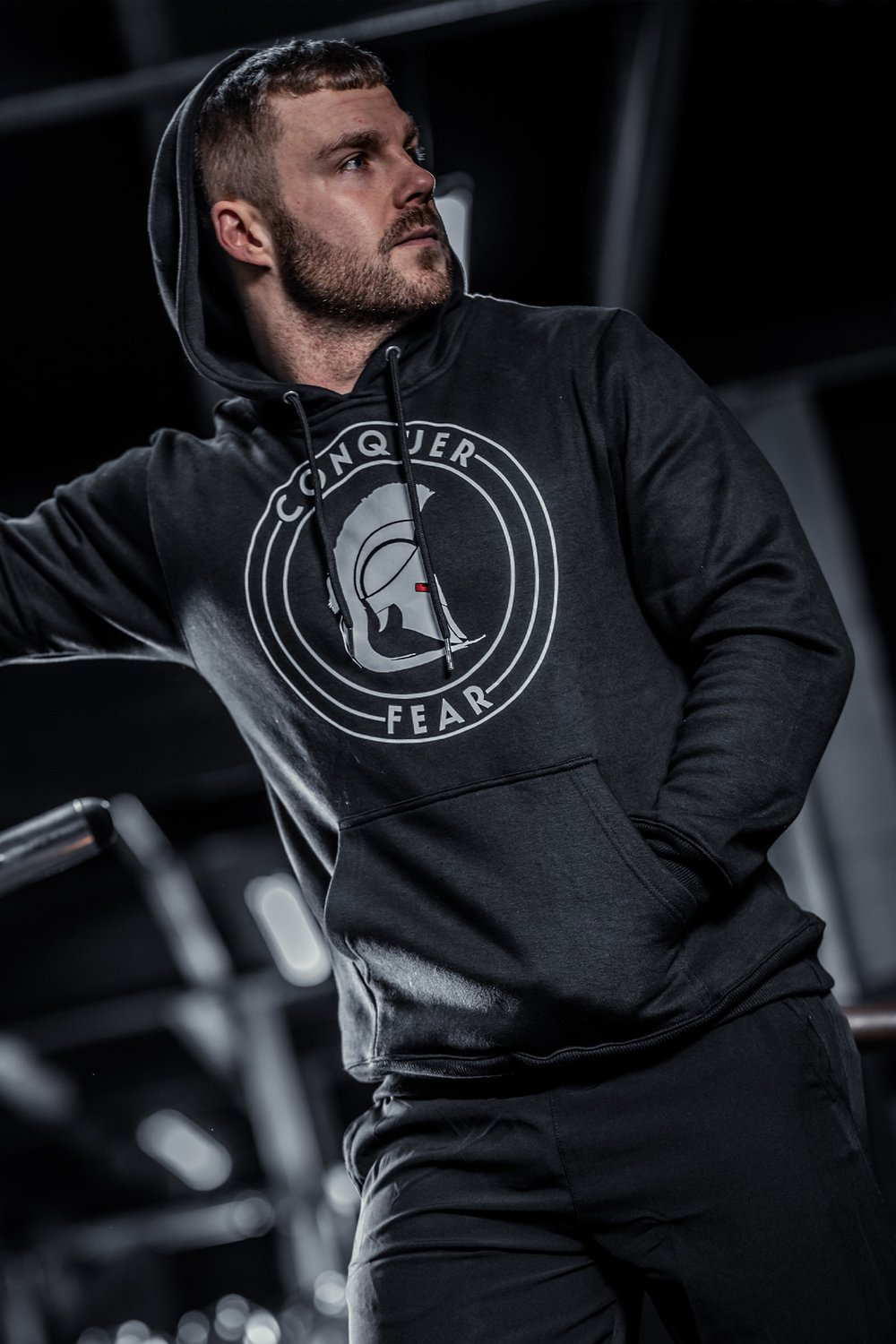 Spartan bold hoodie — Conquer Fear Clothing