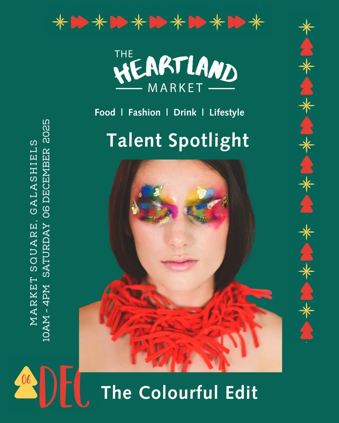 SATURDAY 06 DECEMBER @galashiels_theheartlandmarket 
Not only will I be having a stall with delicious goodies, but I&rsquo;ll also be co-running the last @galashiels_theheartlandmarket of 2025, before we take a much needed rest! Every month I&rsquo;m