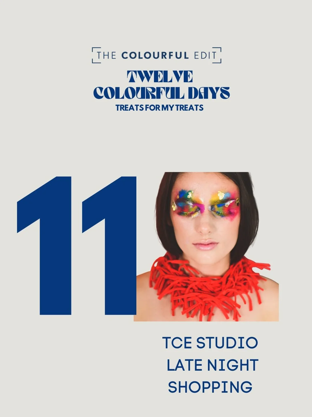 TONIGHT - POP UP STUDIO 
Come and pop in for a little hello and a merry cheer! Open 5pm-8pm with some refreshments, mince pies and lots of accessories! 🌈💃🥰