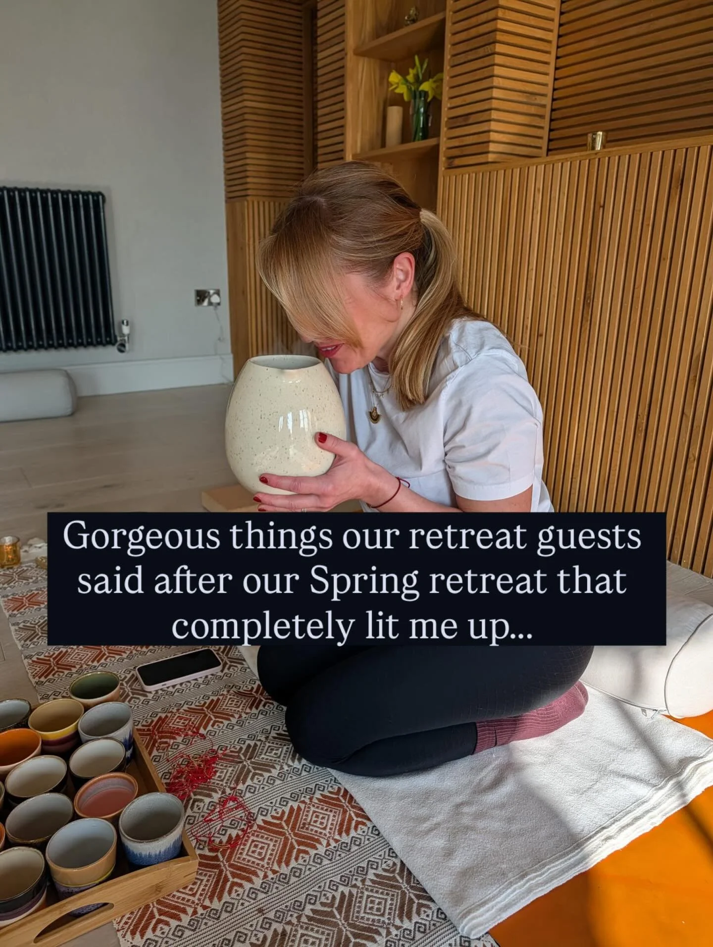 I bloody love that I get to run these retreats&hellip; 😊 I&rsquo;m also a bit of a weirdo in that I actually scribble down little throwaway comments guests make along the way; the &ldquo;I didn&rsquo;t realise how much I needed this&rdquo; or, &ldqu